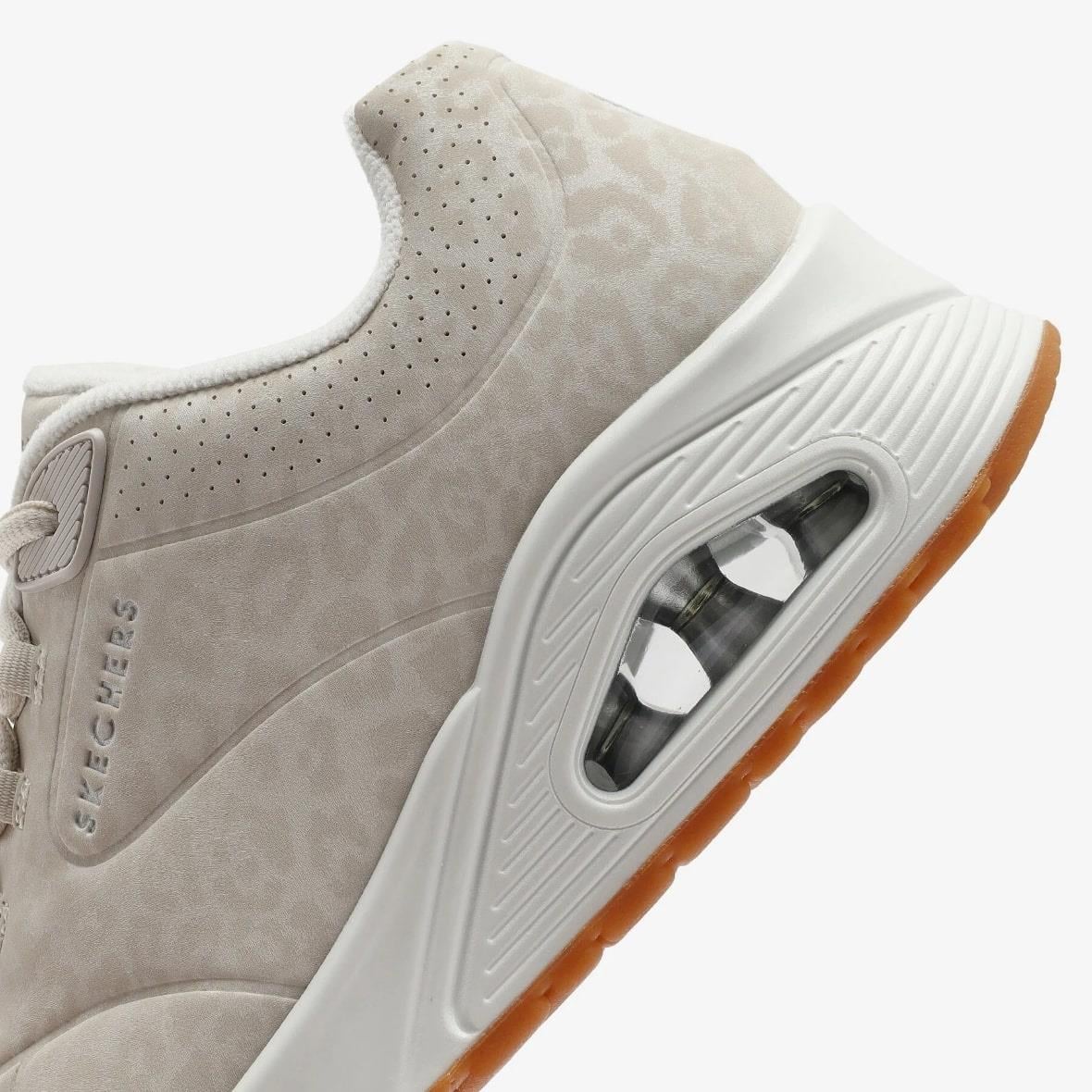 Skechers Uno - Kat-neato 177144 OFWT Kadın Sneaker - Bej