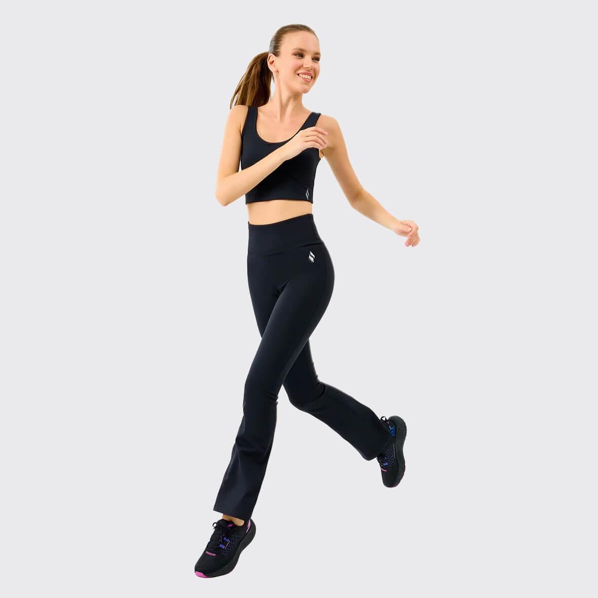 Skechers W Basic Flare Legging Kadın Tayt - Siyah
