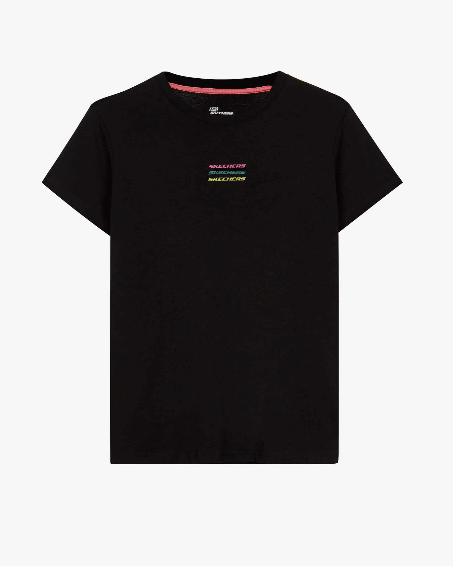 Skechers W Essential Crew Neck S241006-001 Kadın T-shirt - Siyah