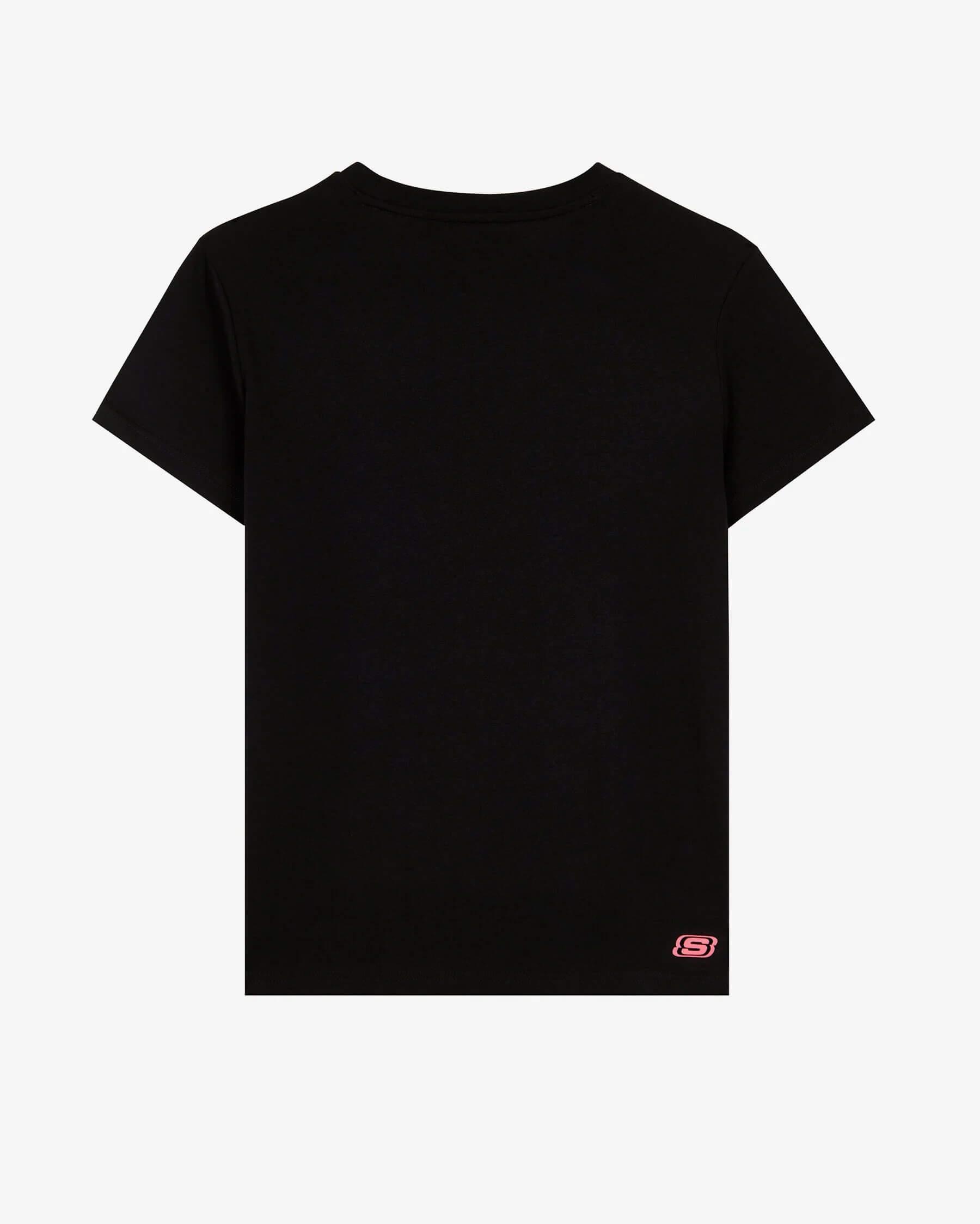 Skechers W Essential Crew Neck S241006-001 Kadın T-shirt - Siyah