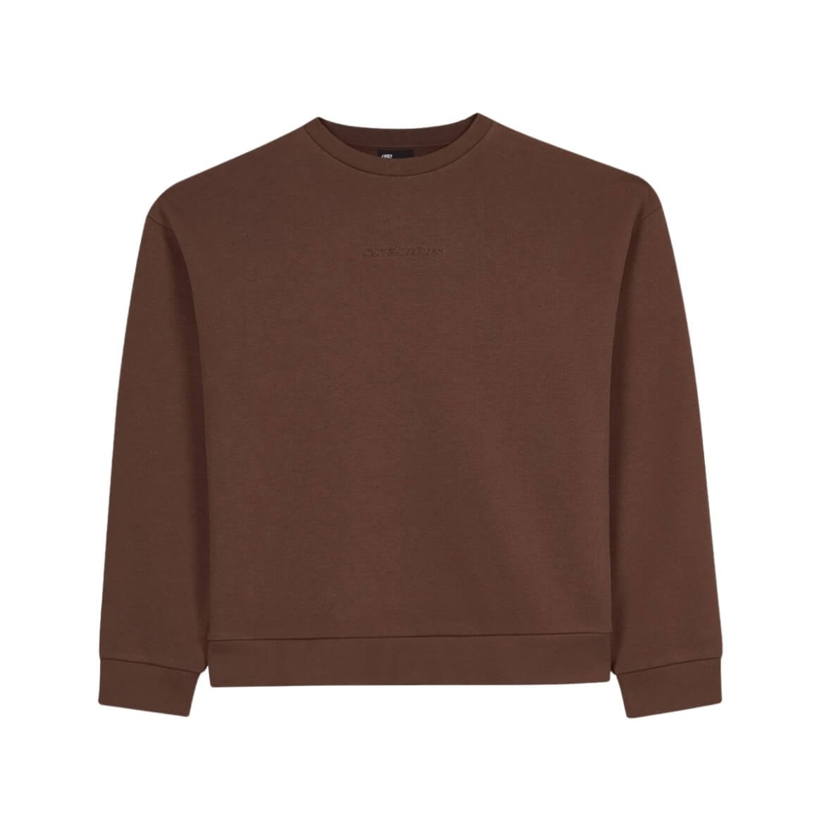 Skechers W Essential Crew Neck Sweatshirt S2610011-2070 Kadın Sweatshirt - Kahverengi