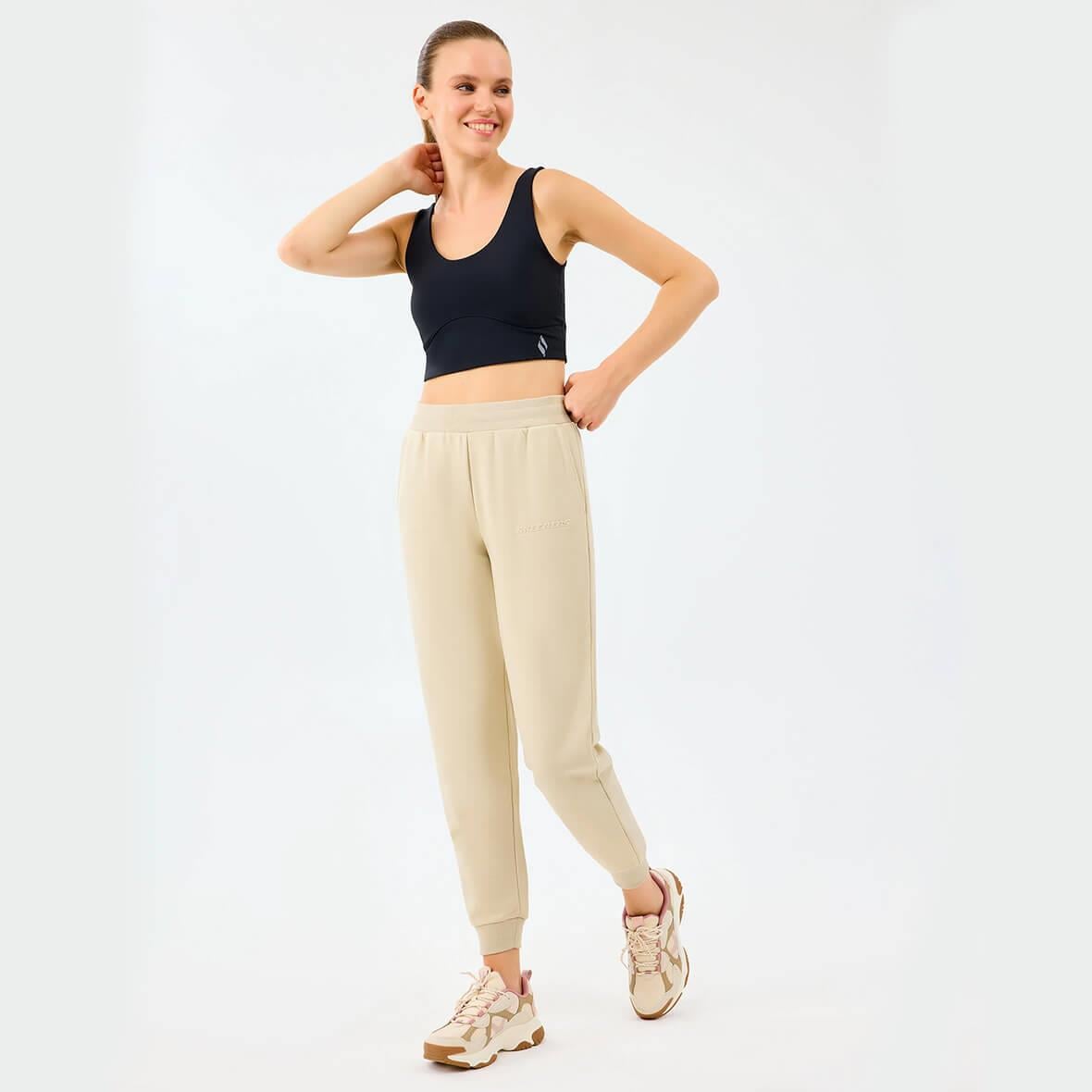 Skechers W Essential Jogger Sweatpant S2610002-1560 Kadın Eşofman Altı - Bej