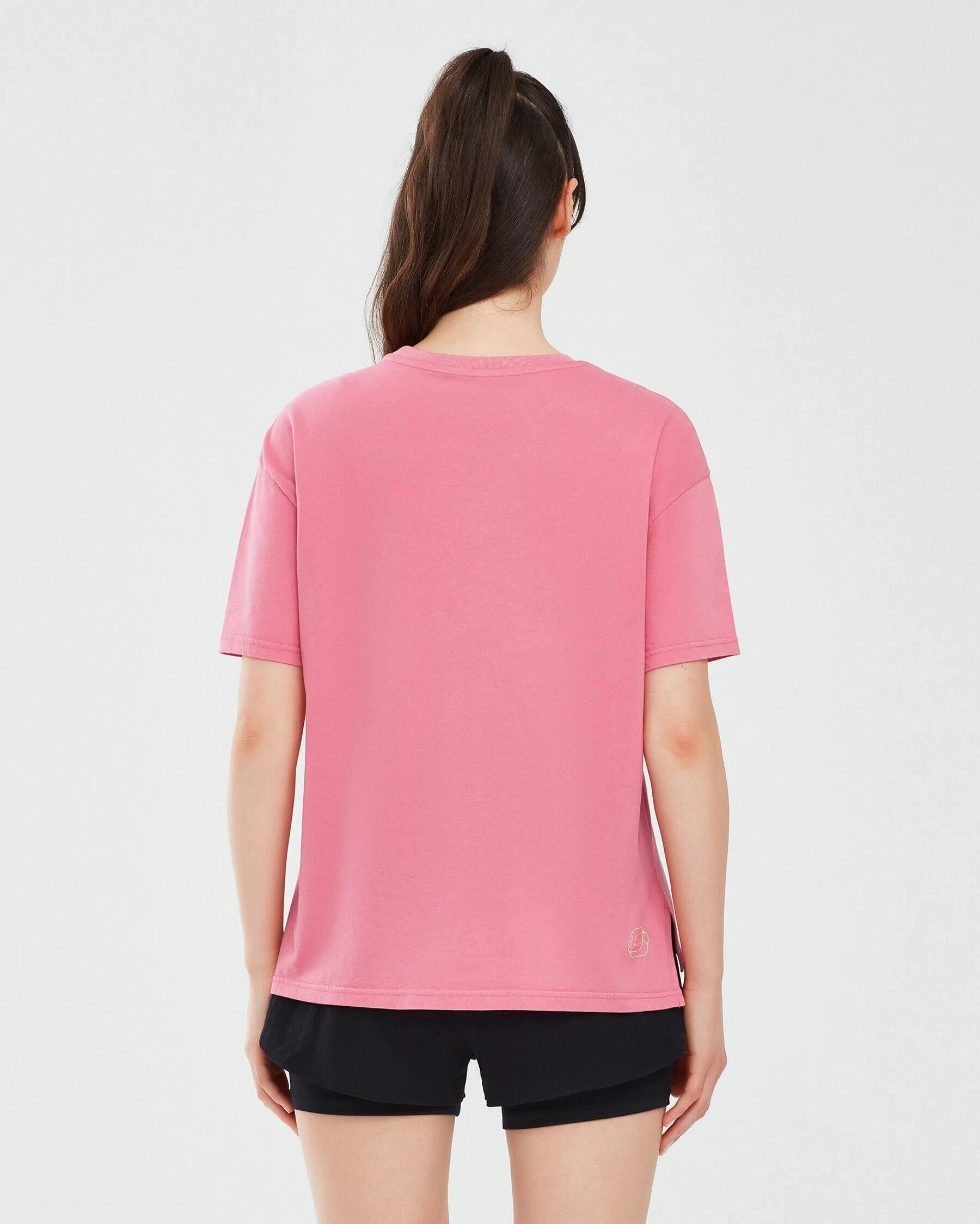 Skechers W Graphic Tee Crew Neck S241199-590 Kadın T-shirt - Pembe