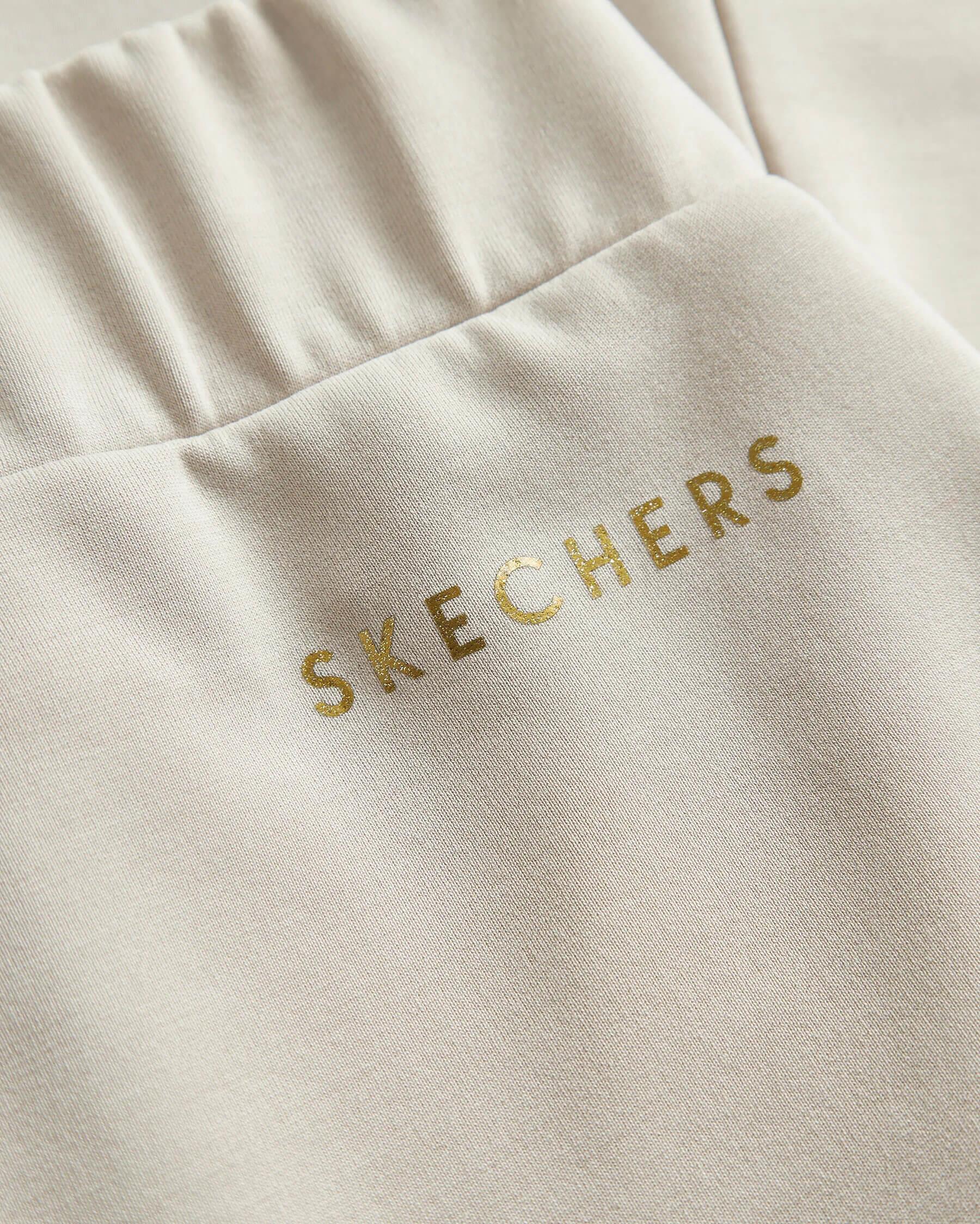 Skechers W Soft Touch Wide Leg Sweatpant S242153-013 Kadın Eşofman Altı - Bej