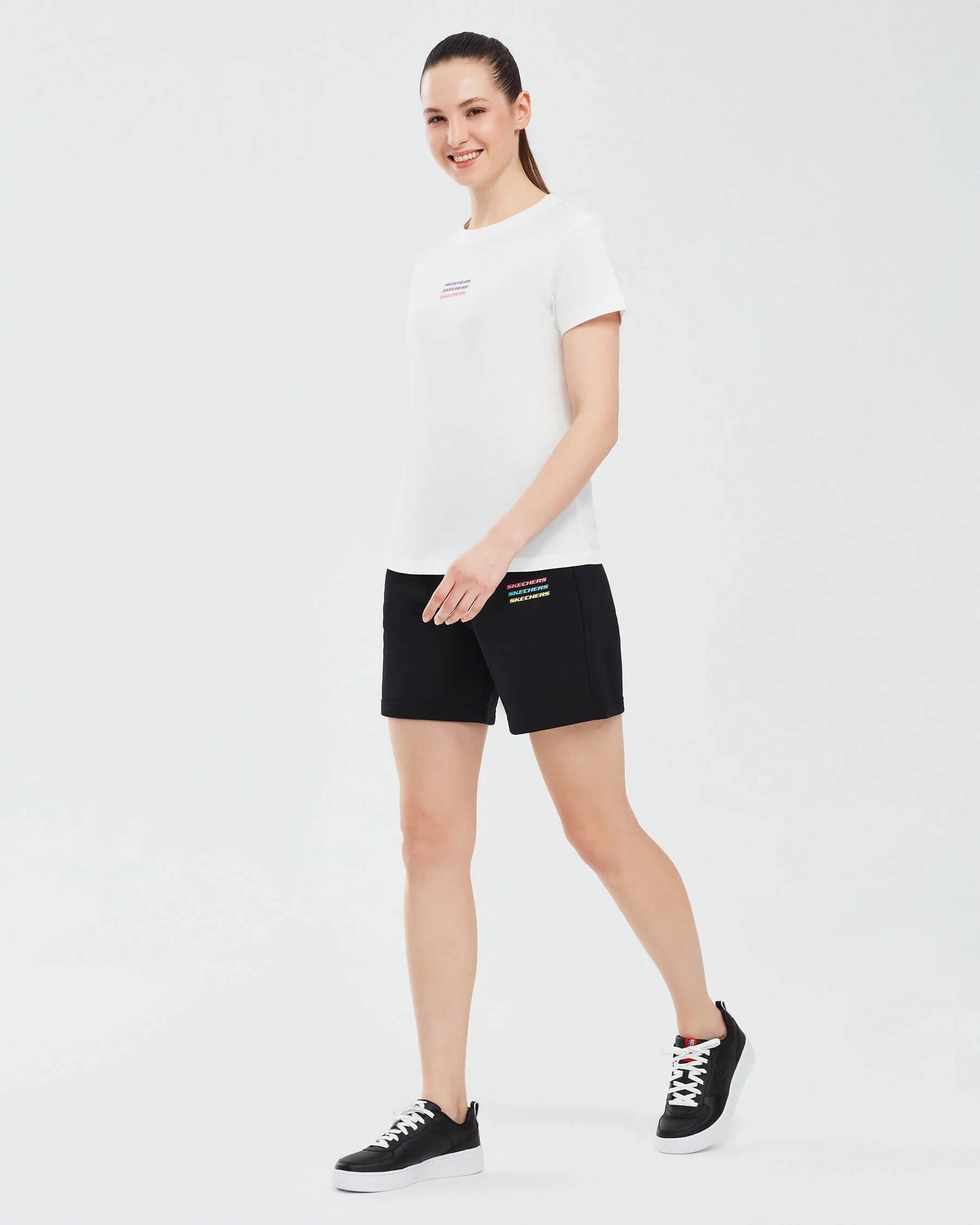 Skechers W W Essential 5 Inch Sweat S241198-001-A Kadın Şort - Siyah