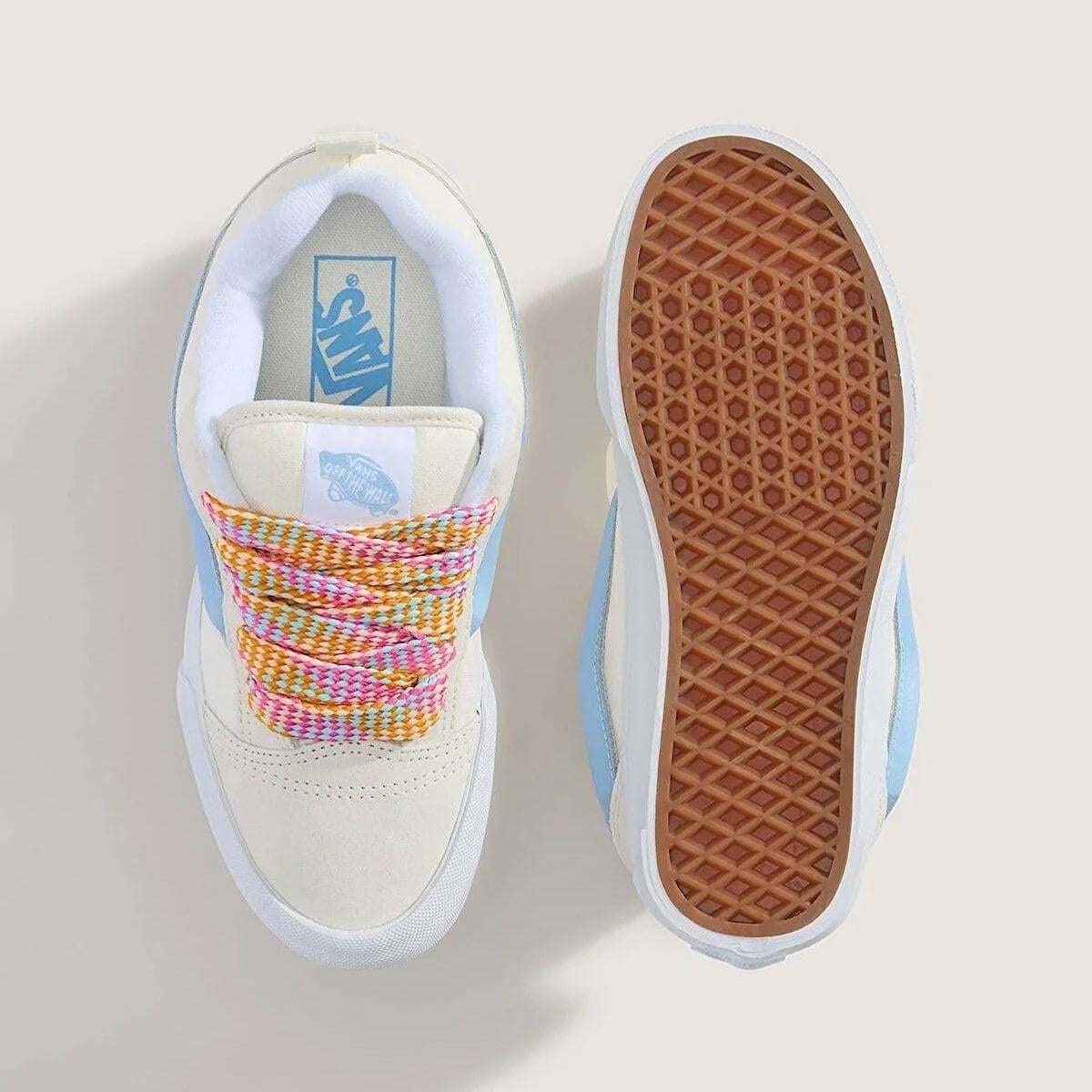 Vans Knu Skool Kadın Ayakkabı - Ekru / Mavi