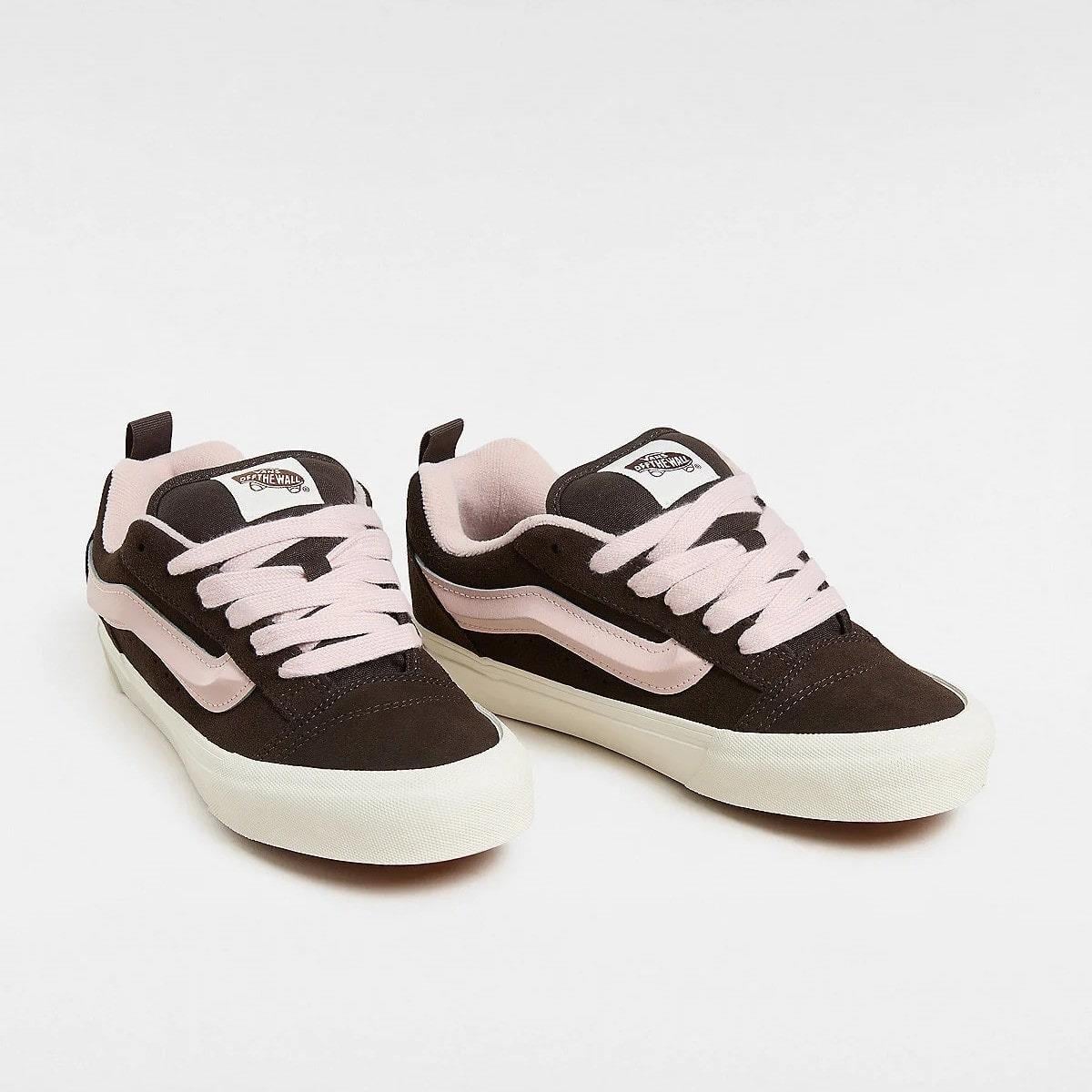 Vans Knu Skool Kadın Ayakkabı - Koyu Kahve / Pembe