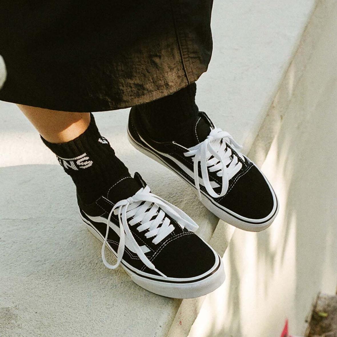 Vans Old Skool Kadın Ayakkabı - Siyah