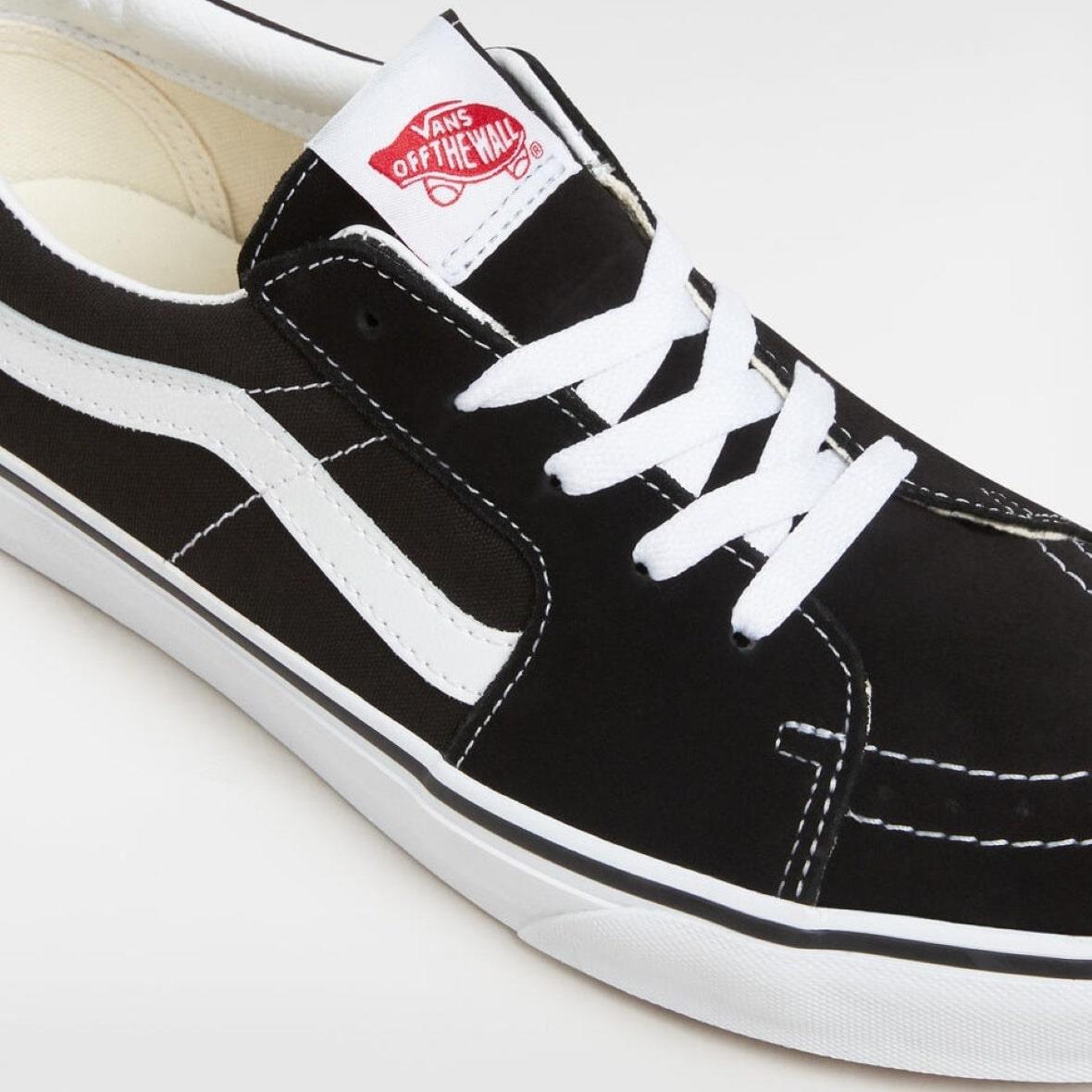 Vans SK8-Low Erkek Ayakkabı - Siyah / Beyaz