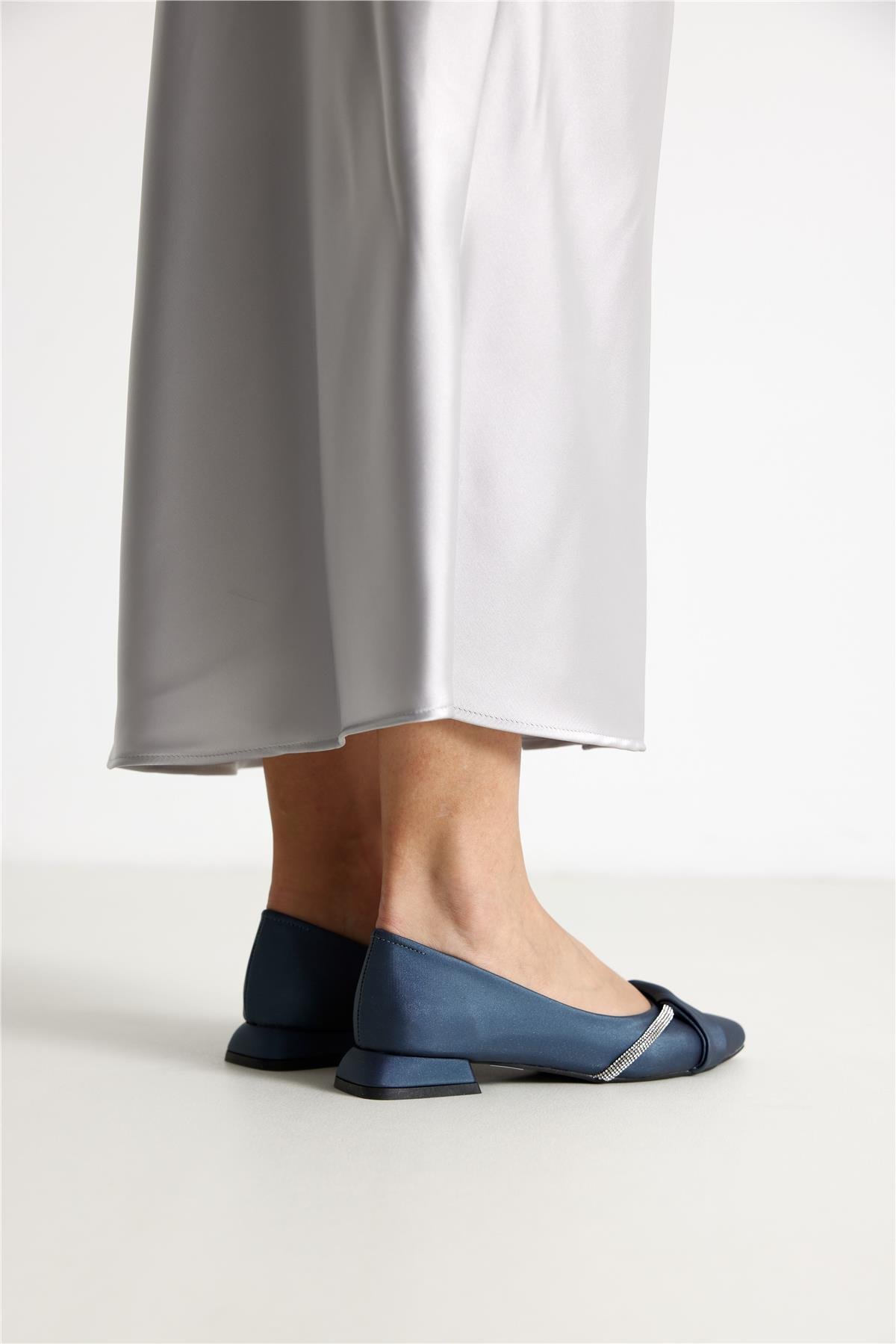 Cebu Kadın Babet Lacivert Saten