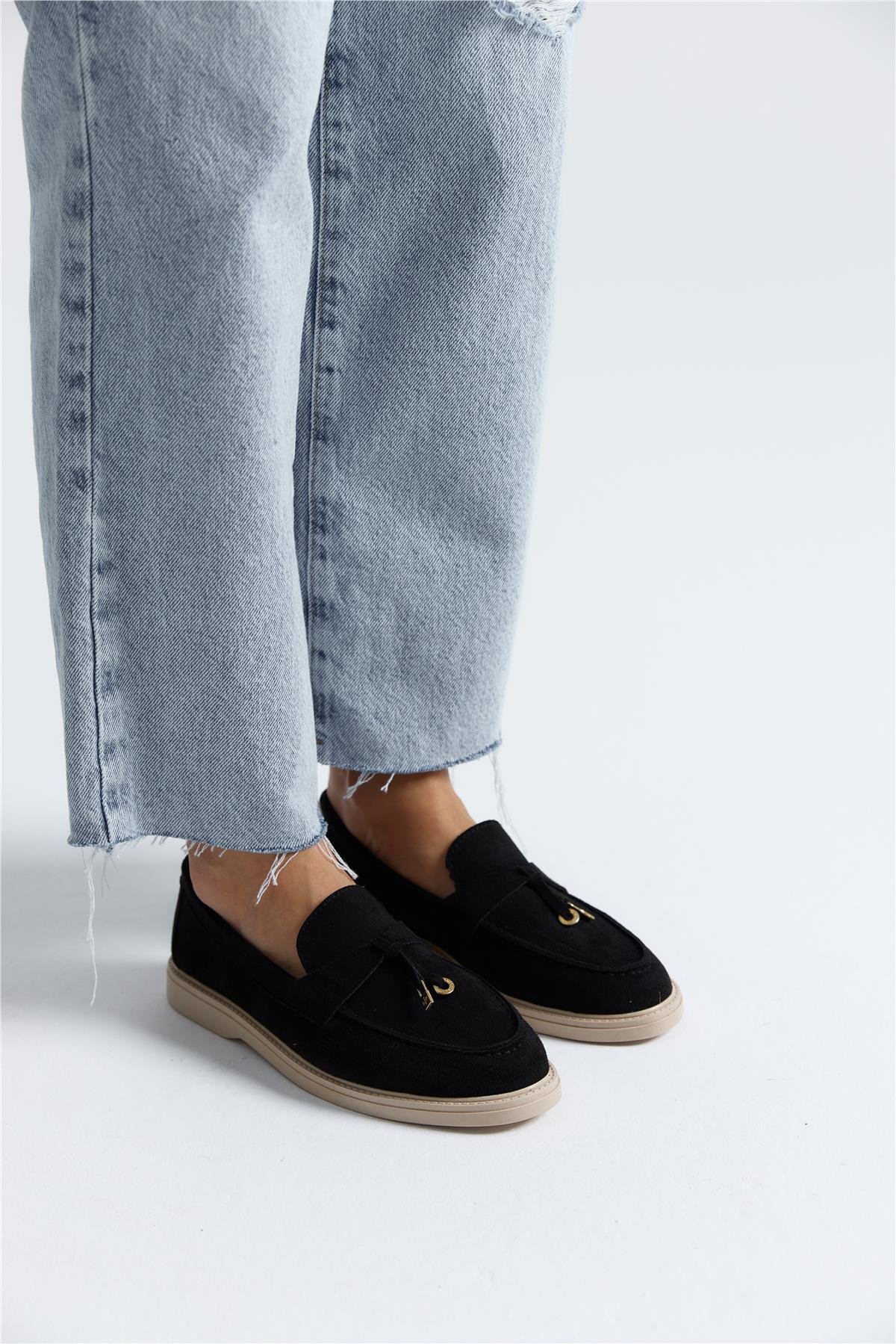 Puglia Kadın Günlük Loafer Siyah