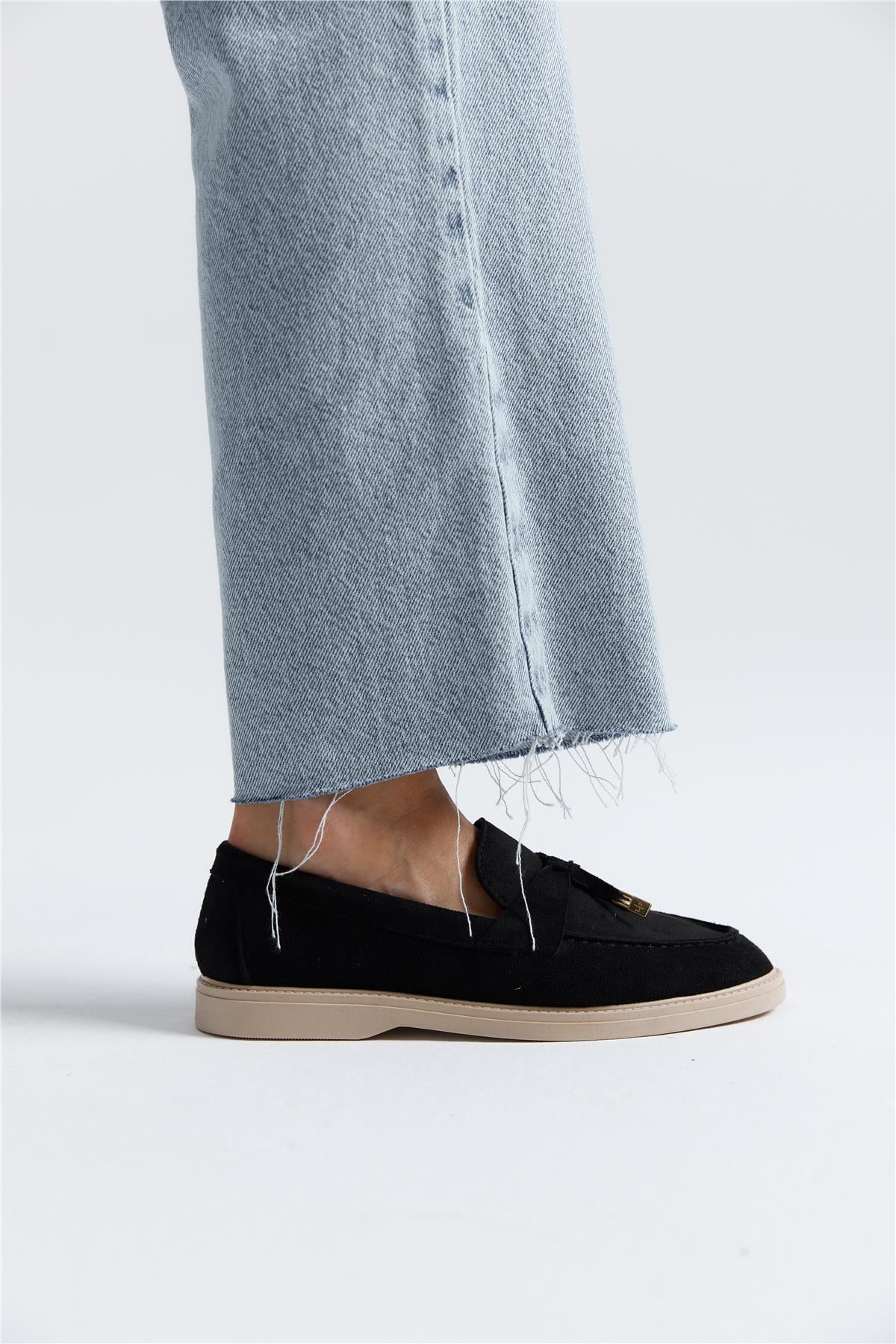 Puglia Kadın Günlük Loafer Siyah