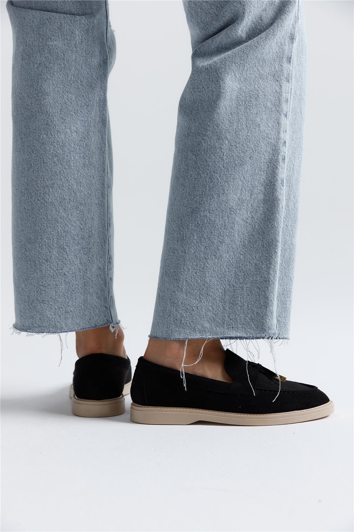 Puglia Kadın Günlük Loafer Siyah
