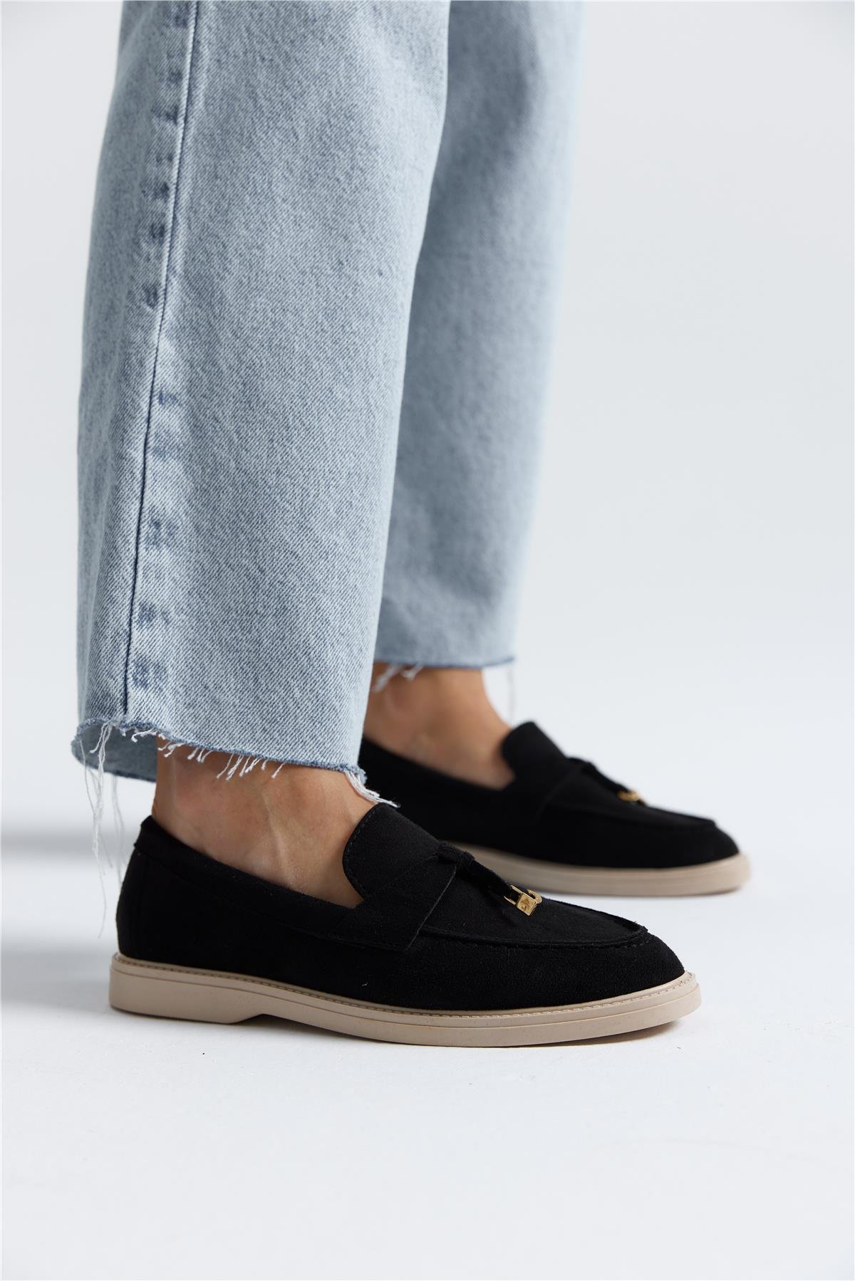 Puglia Kadın Günlük Loafer Siyah