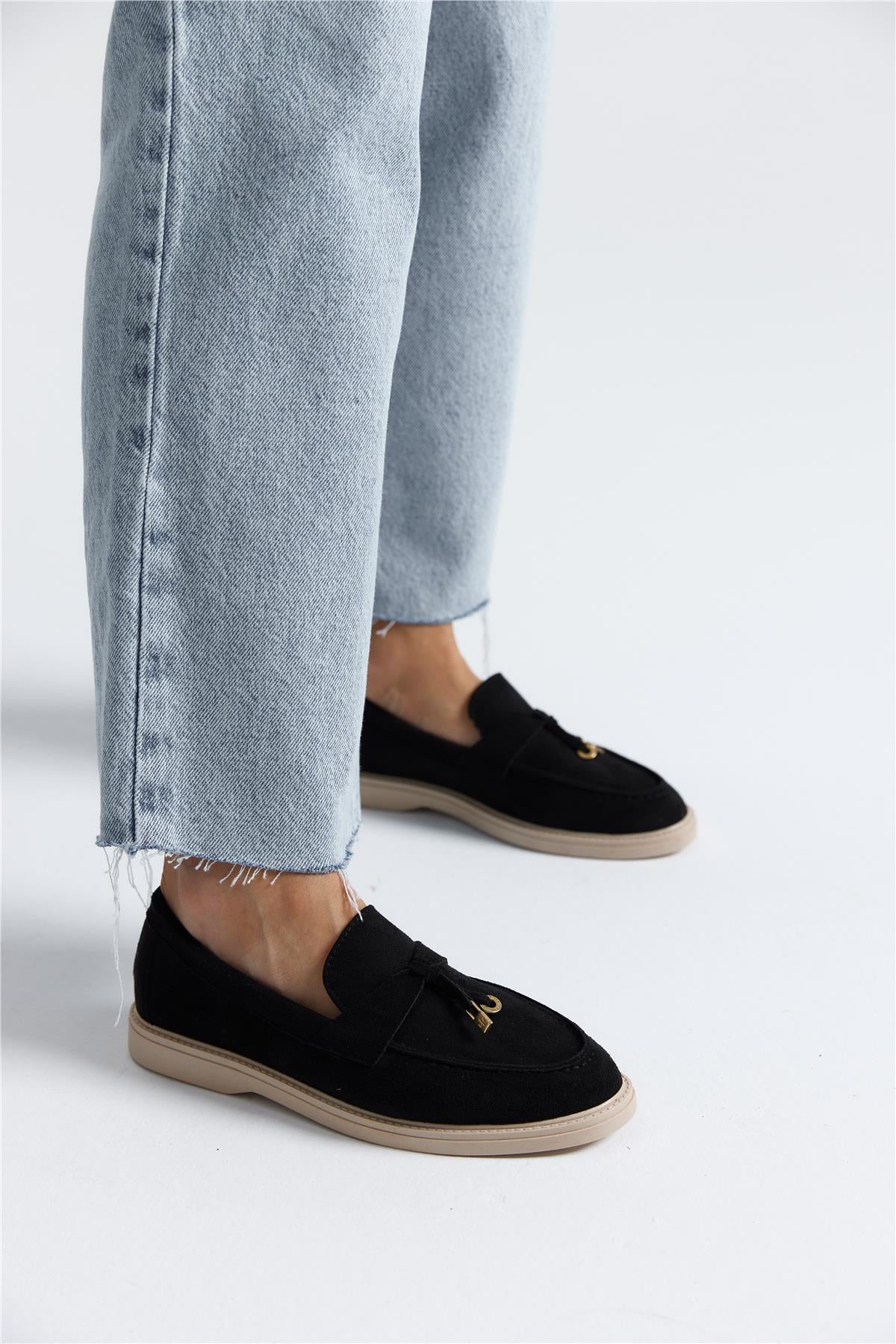 Puglia Kadın Günlük Loafer Siyah