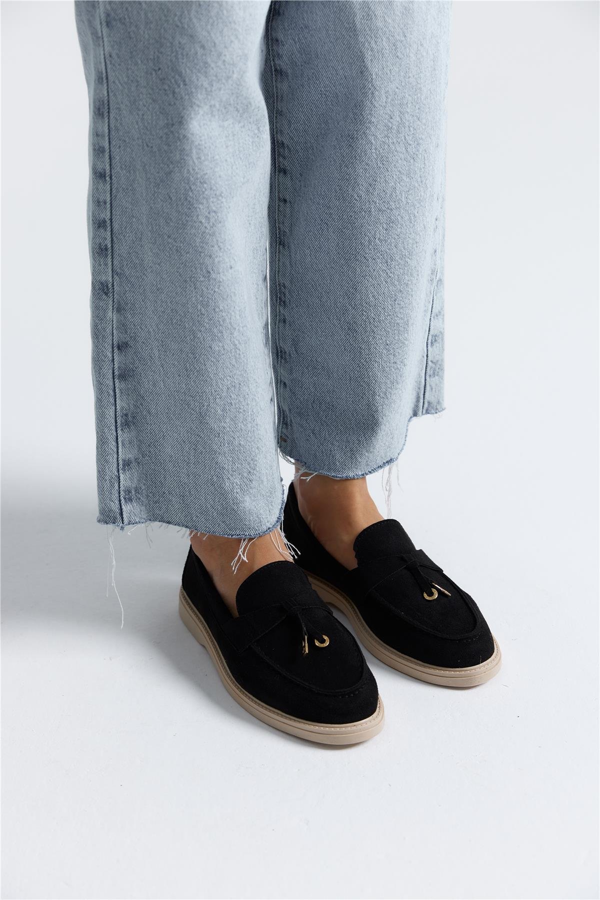 Puglia Kadın Günlük Loafer Siyah