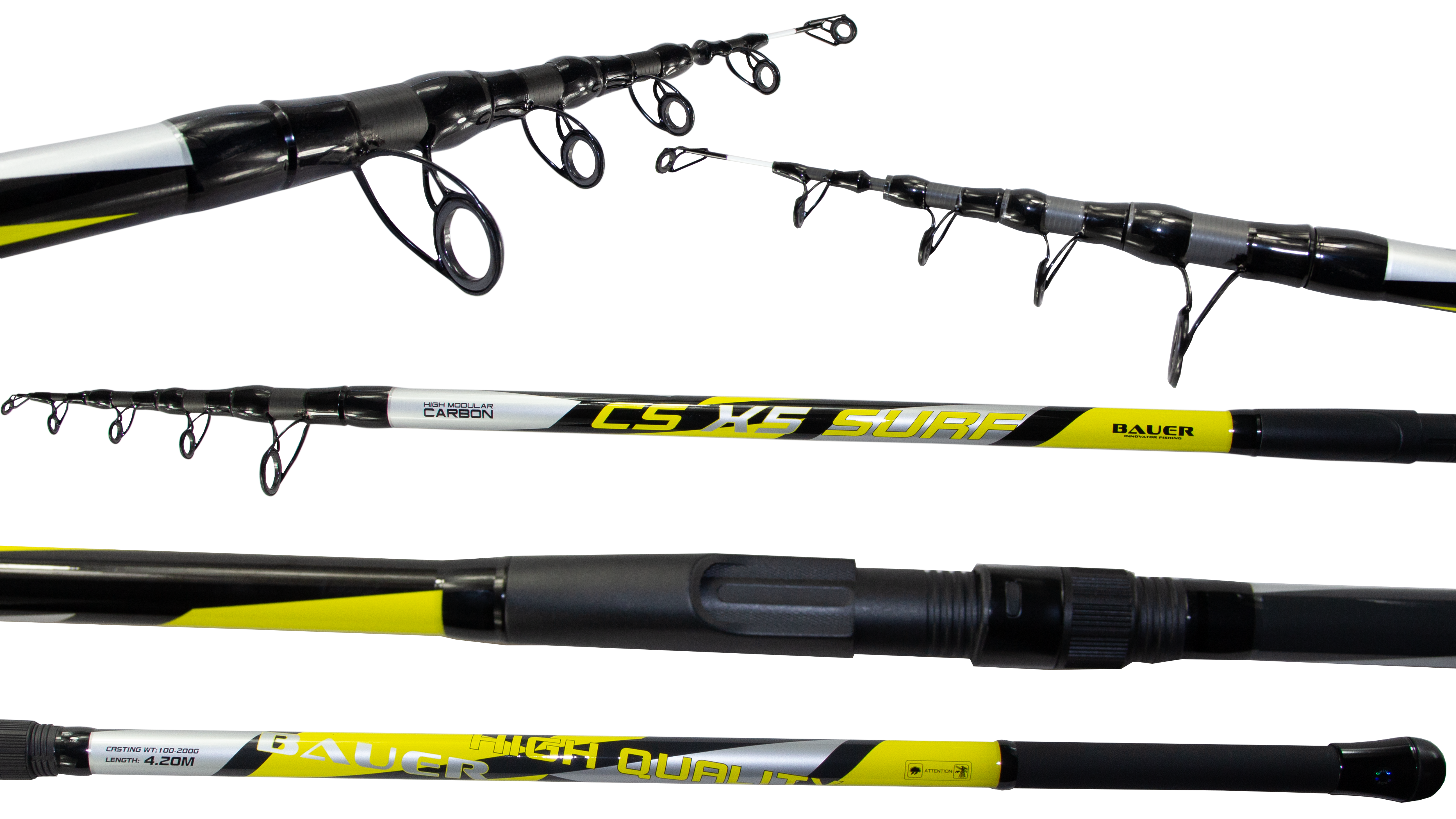 Bauer CS X 5 420cm 100-200 Gr Surf Kamışı BAUERbcsx5YAŞAR AV