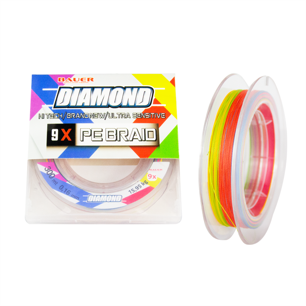 BAUER DIAMOND 9X MULTİ COLOR PE İP MİSİNA BAUERB9XPEYAŞAR AV