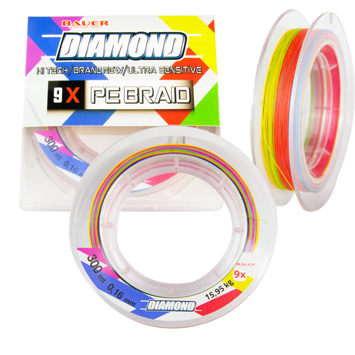 BAUER DIAMOND 9X MULTİ COLOR PE İP MİSİNA BAUERB9XPEYAŞAR AV