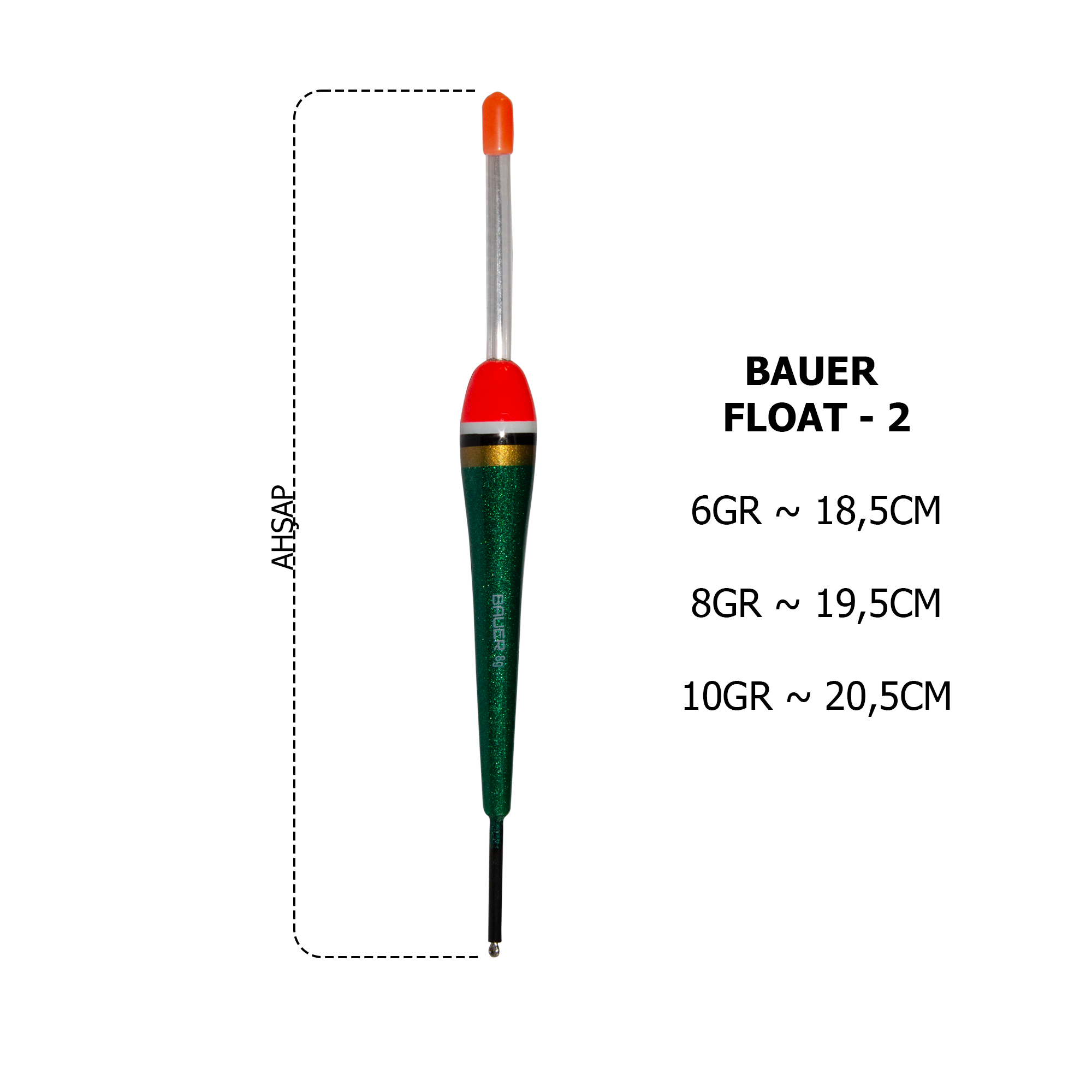 BAUER FLOAT 2 Hassas ve Dayanıklı Balıkçı ŞamandırasıBAUERBFL02YAŞAR AV