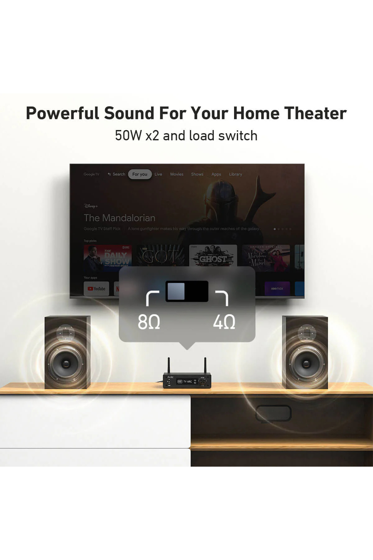 Arylic H50 AirPlay 2 Streaming Entegre Stereo Amplifikatör