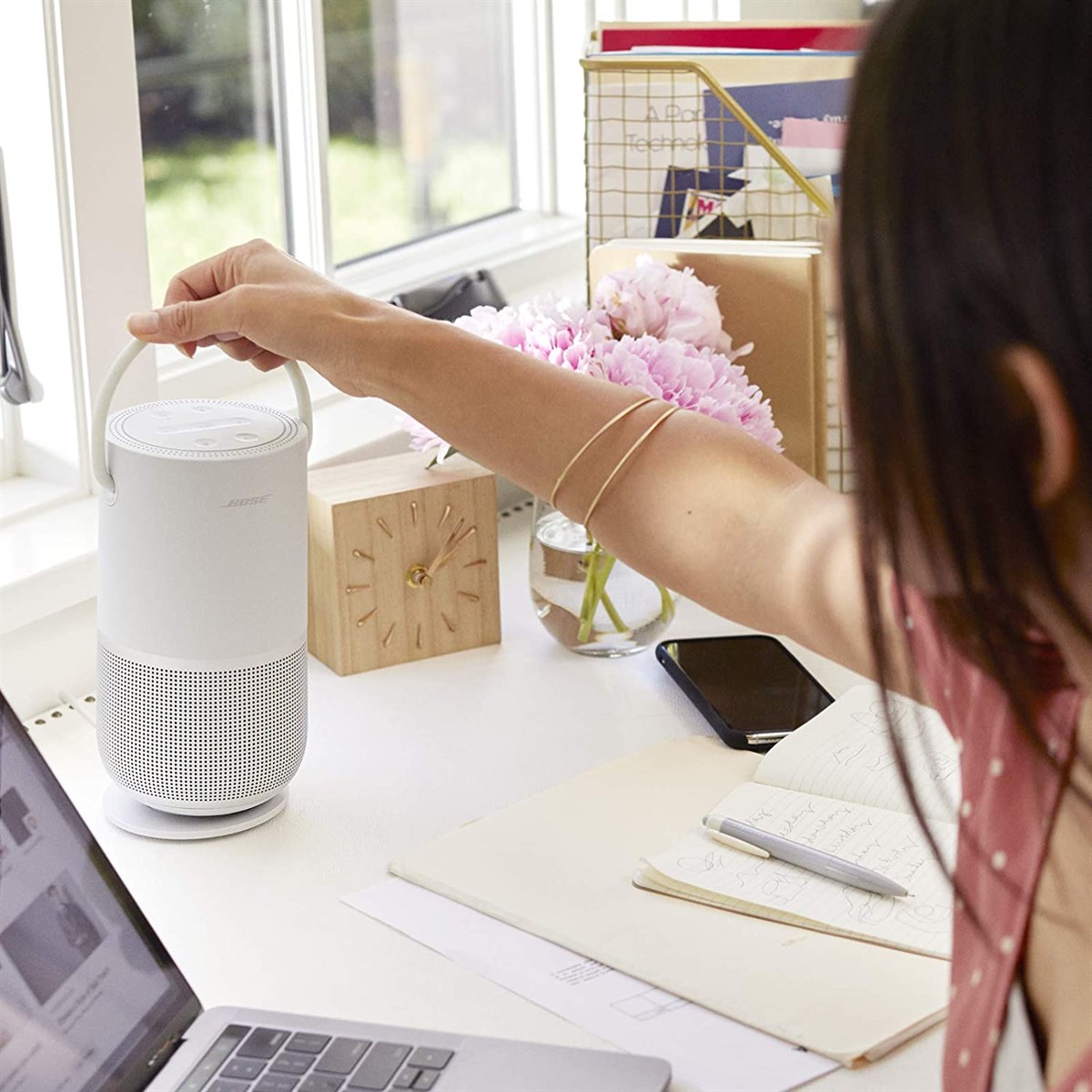Bose Portable Home Speaker Silver Wi-Fi-Bluetooth Taşınabilir Hoparlör
