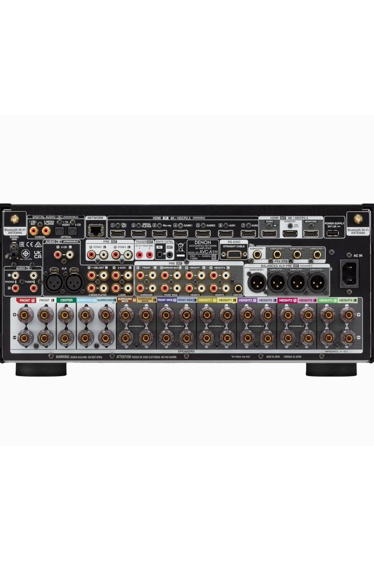 Denon AVC-A1H 15.4 Kanal Network AV Amplifikatör Siyah