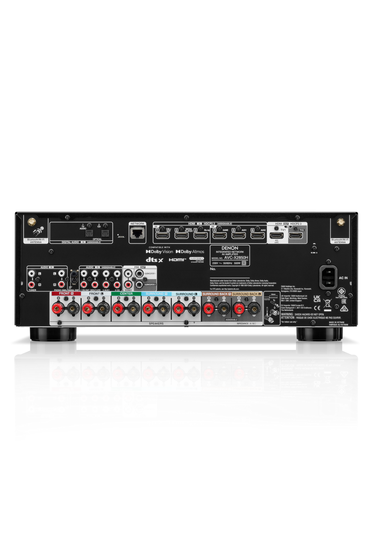 Denon AVC-X2850H 7.2 Kanal 8K Ev Sinema Amfisi