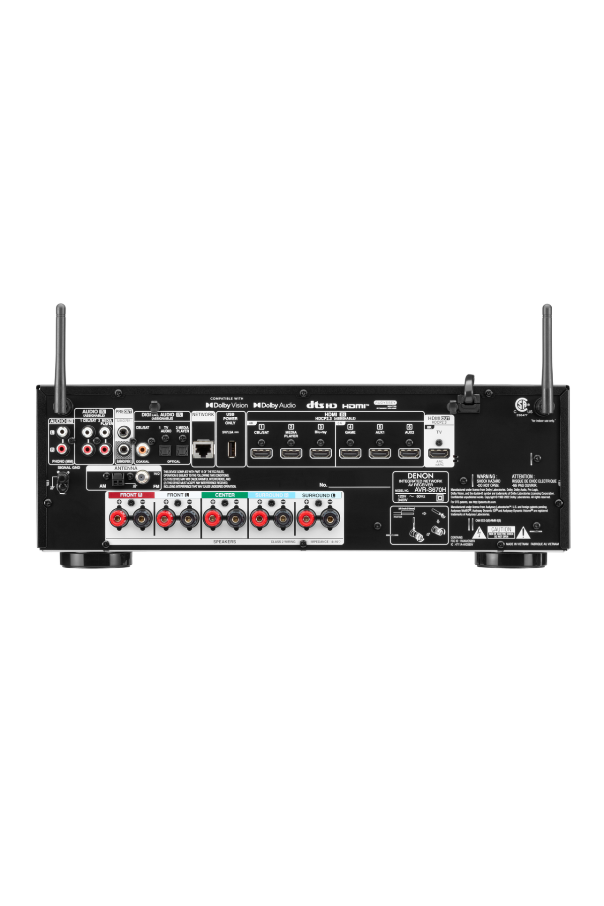 Denon AVR-S670H 5.2 Kanal 8K AV Amplifikatör