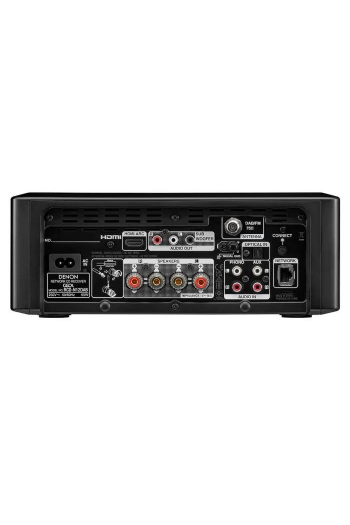 Denon Ceol RCD-N12DAB Siyah 2-Kanal Network Receiver