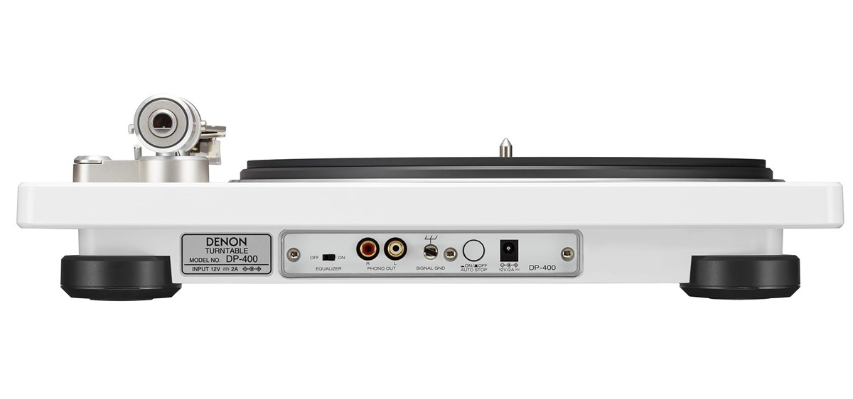 Denon DP-400 Beyaz Otomatik Hız Sensörlü Hi-Fi Pikap