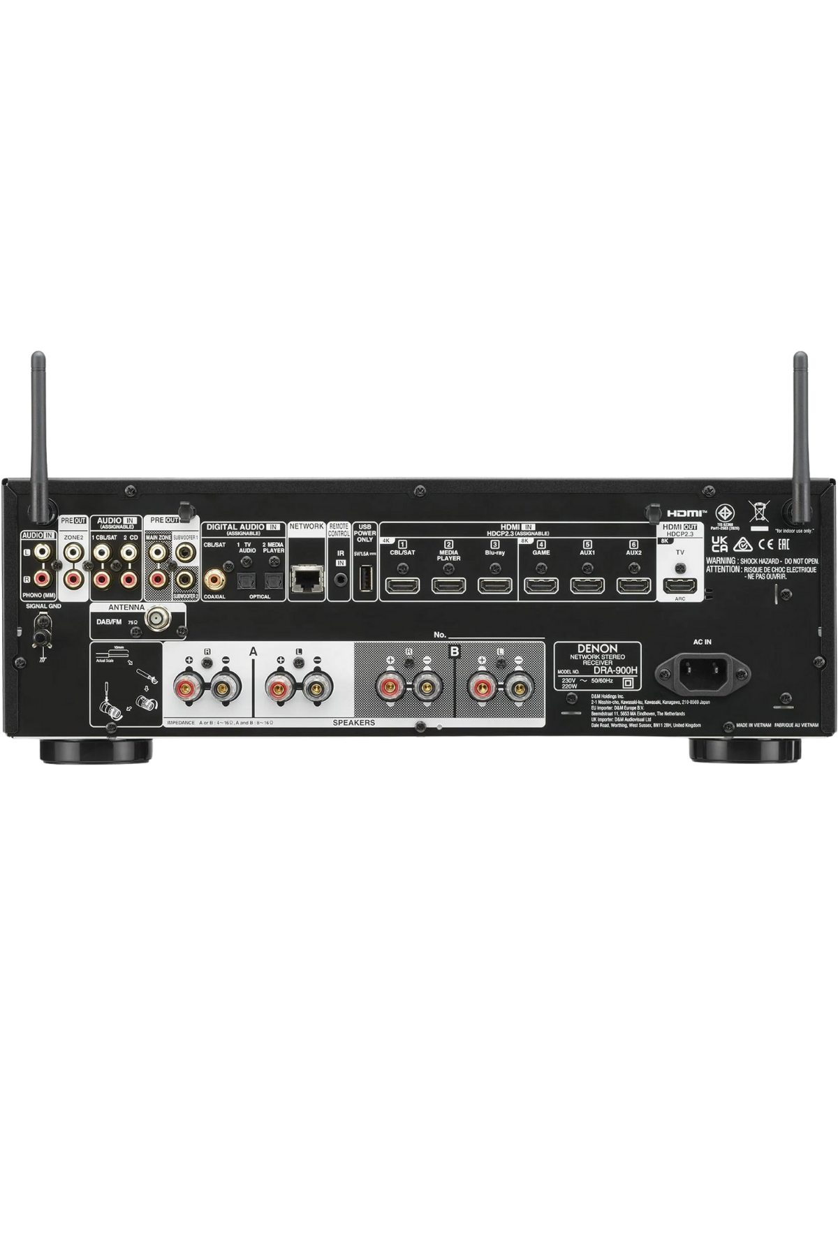 Denon DRA-900H Gümüş 2-Kanal Network A/V Receiver