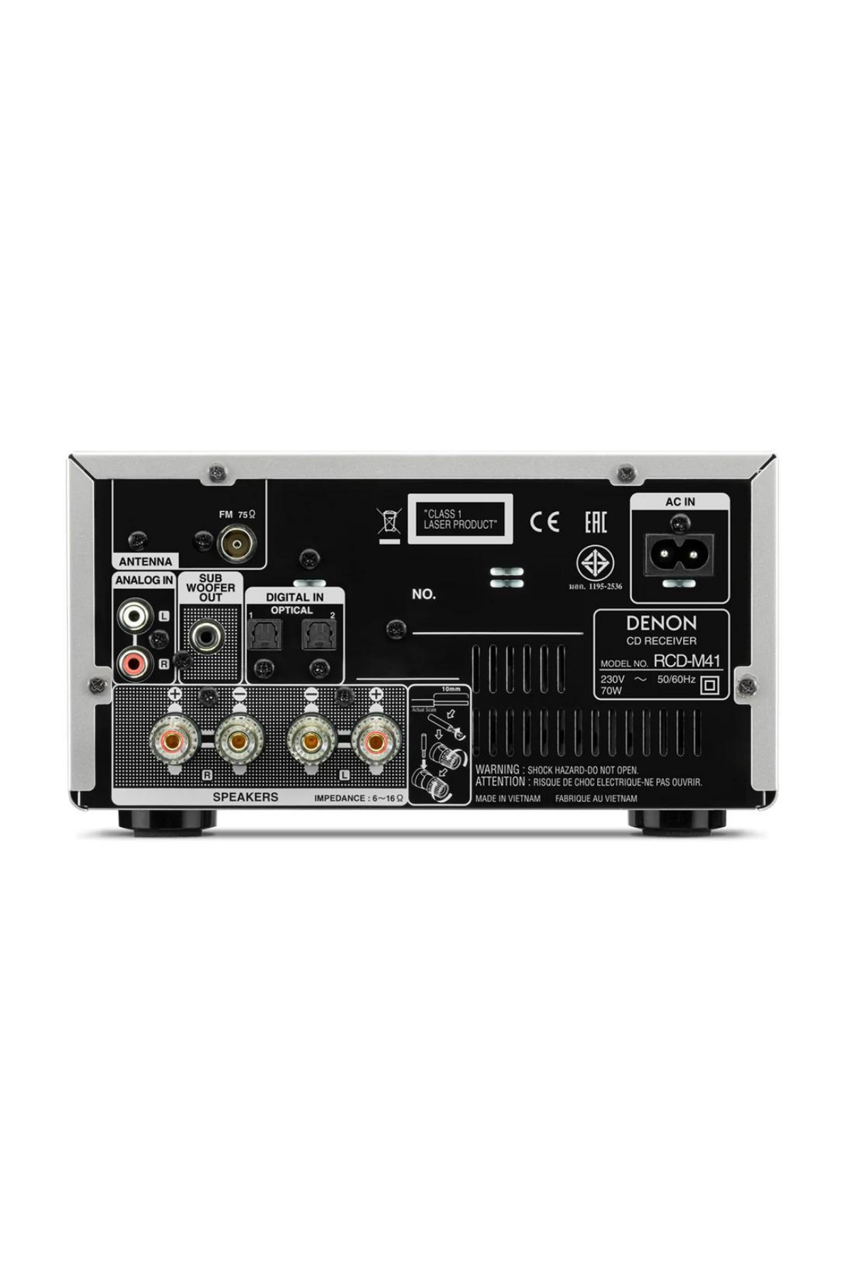 Denon RCD-M41 Silver Bluetooth Stereo Amplifikatör