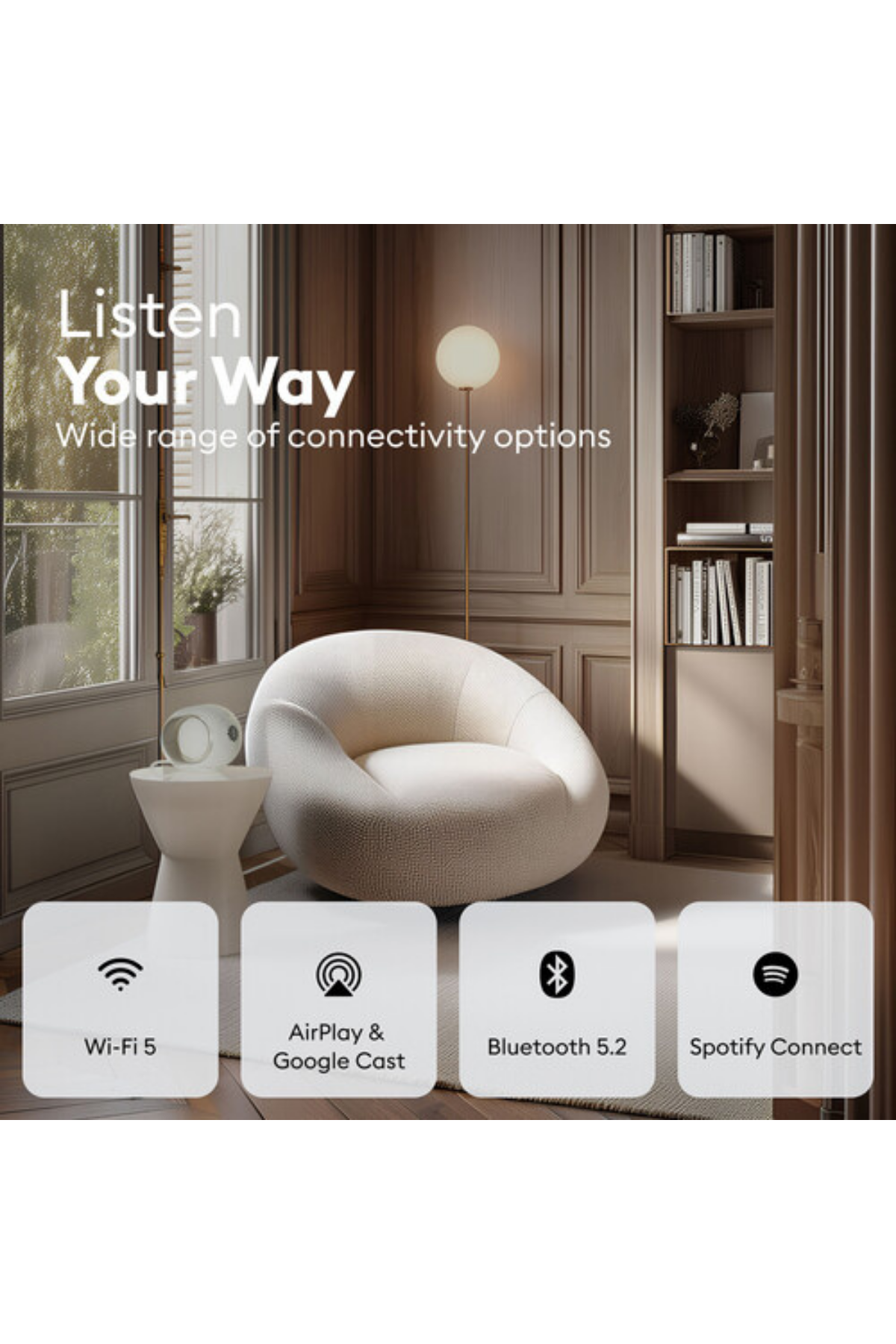 Devialet Phantom Ultimate 98 dB Kablosuz Hoparlör Light Pearl