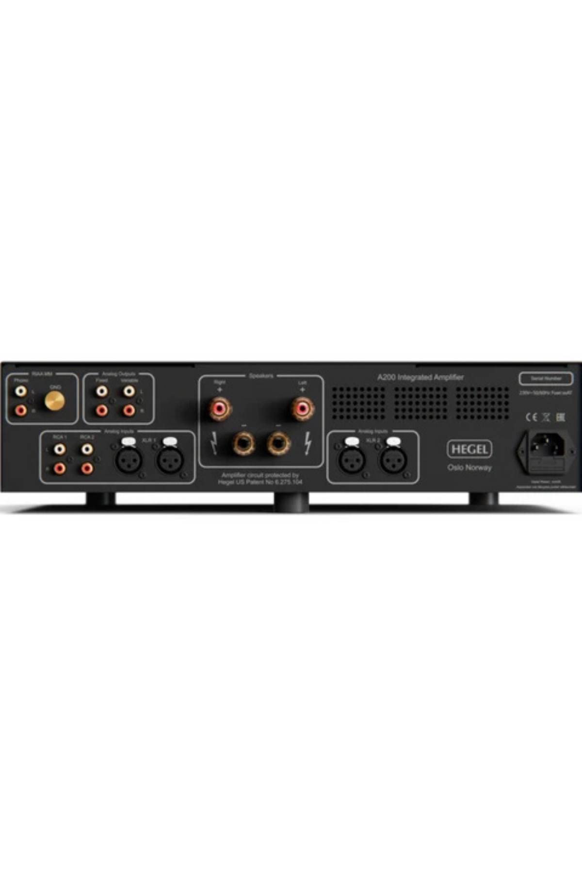 Hegel A200 Analog Entegre Stereo Amplifikatör Black