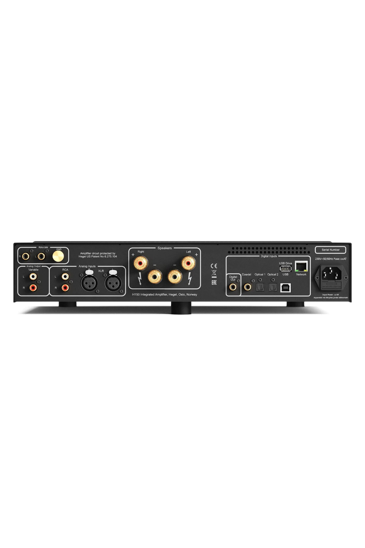 Hegel H150 Streaming Amplifikatör Siyah