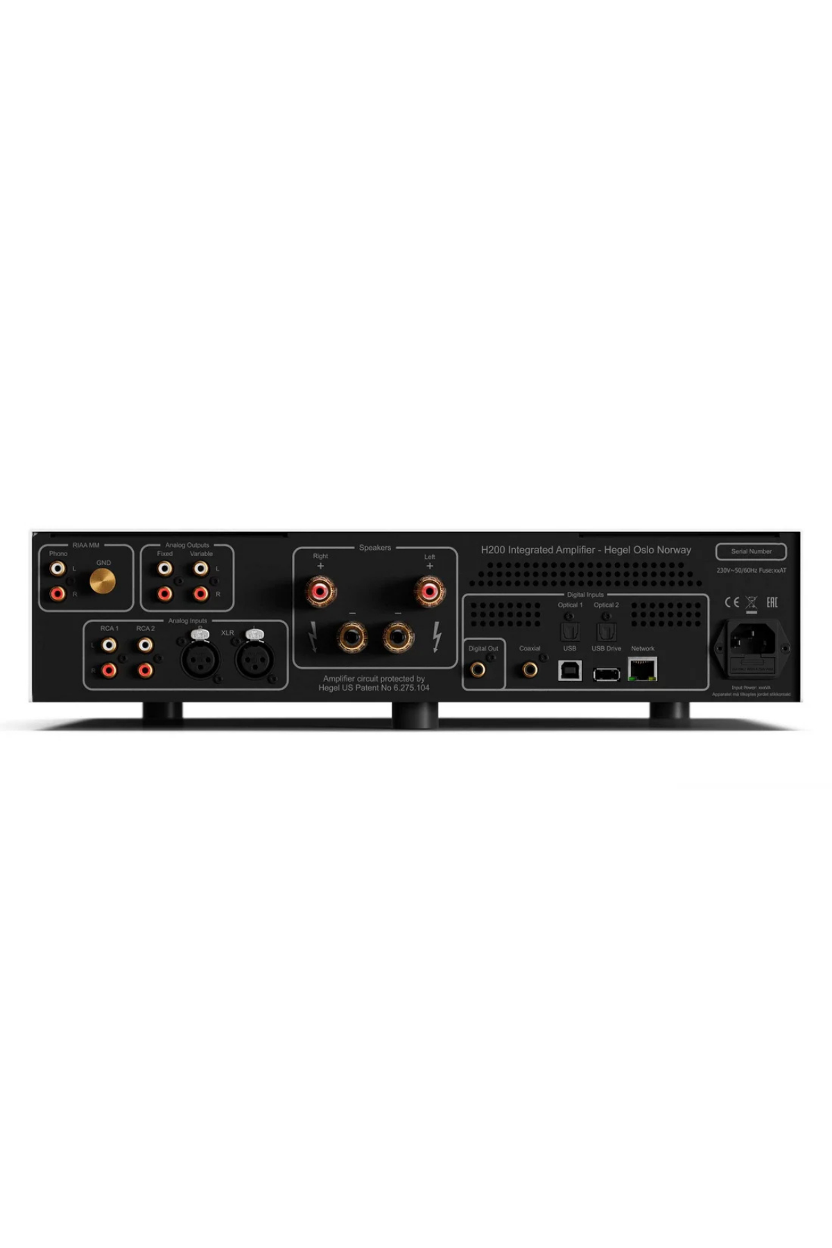 Hegel H200 Streaming Entegre Stereo Amplifikatör Black