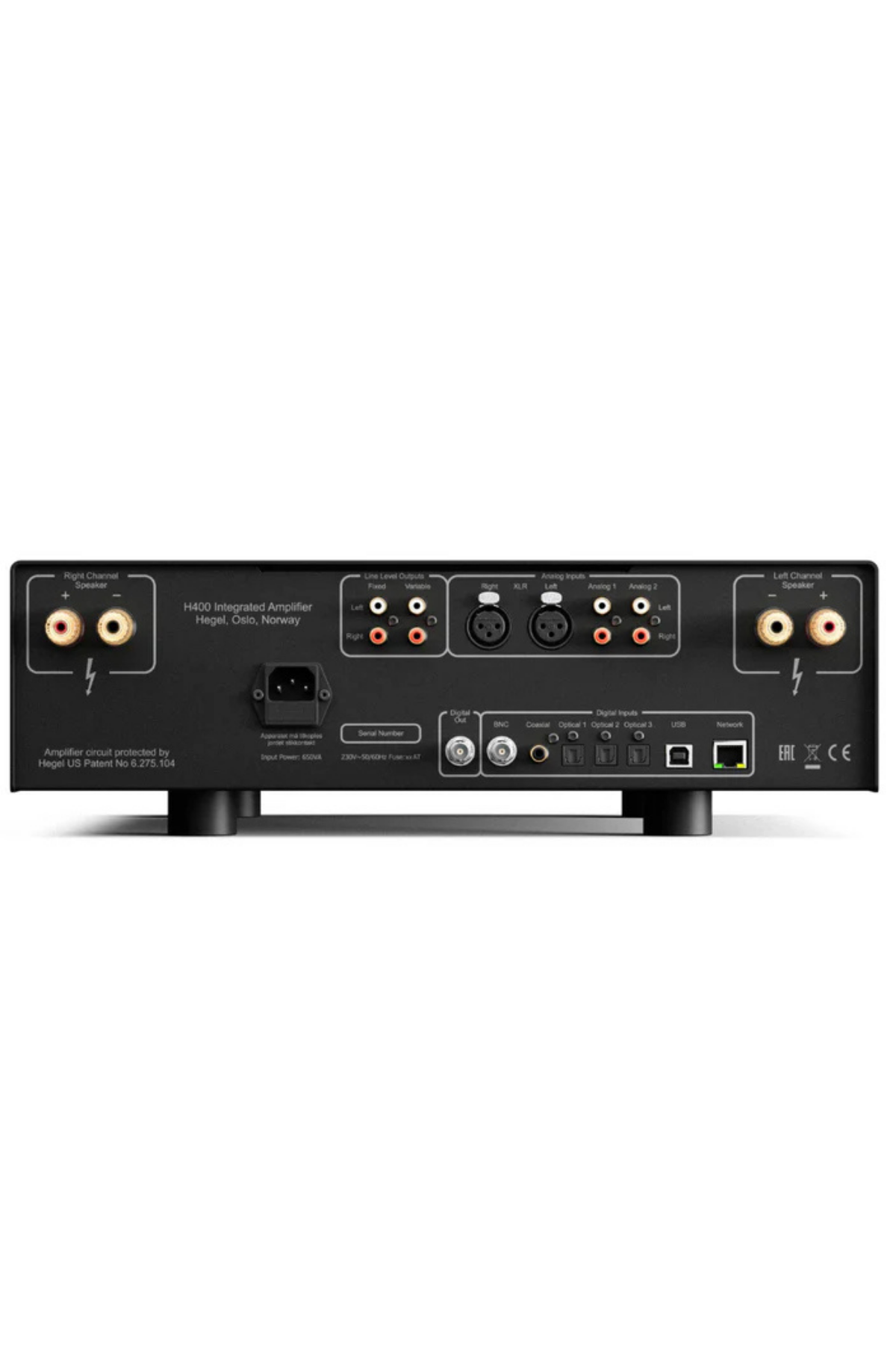 Hegel H400 Entegre Amplifikatör – Siyah