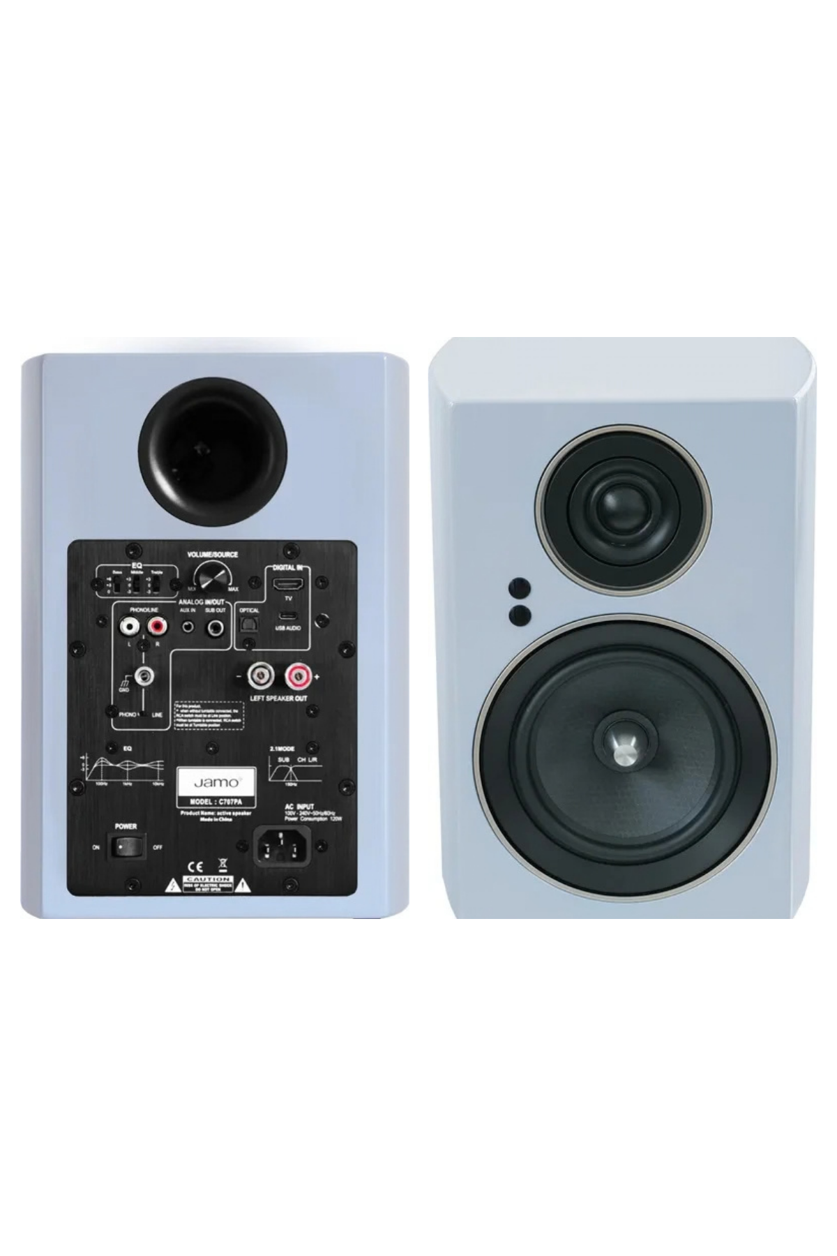 Jamo C707PA MKII Blue Aktif Raf Tipi Hoparlör