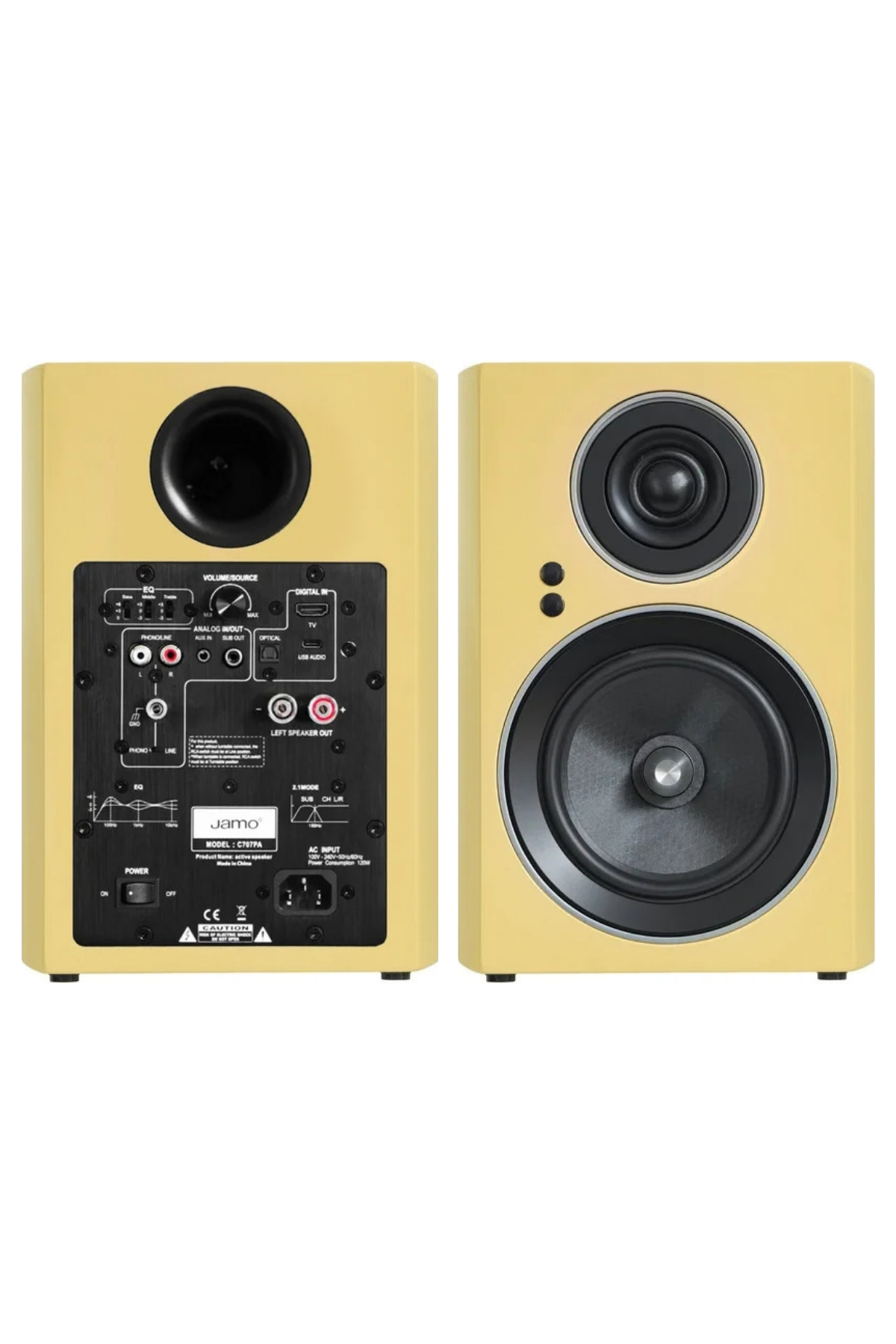 Jamo C707PA MKII Yellow Aktif Raf Tipi Hoparlör