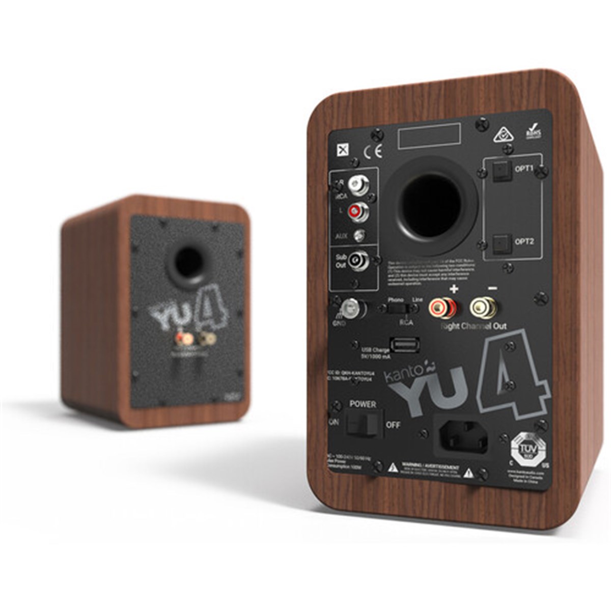 Kanto Audio YU4 Ceviz Bluetooth Aktif Hoparlör