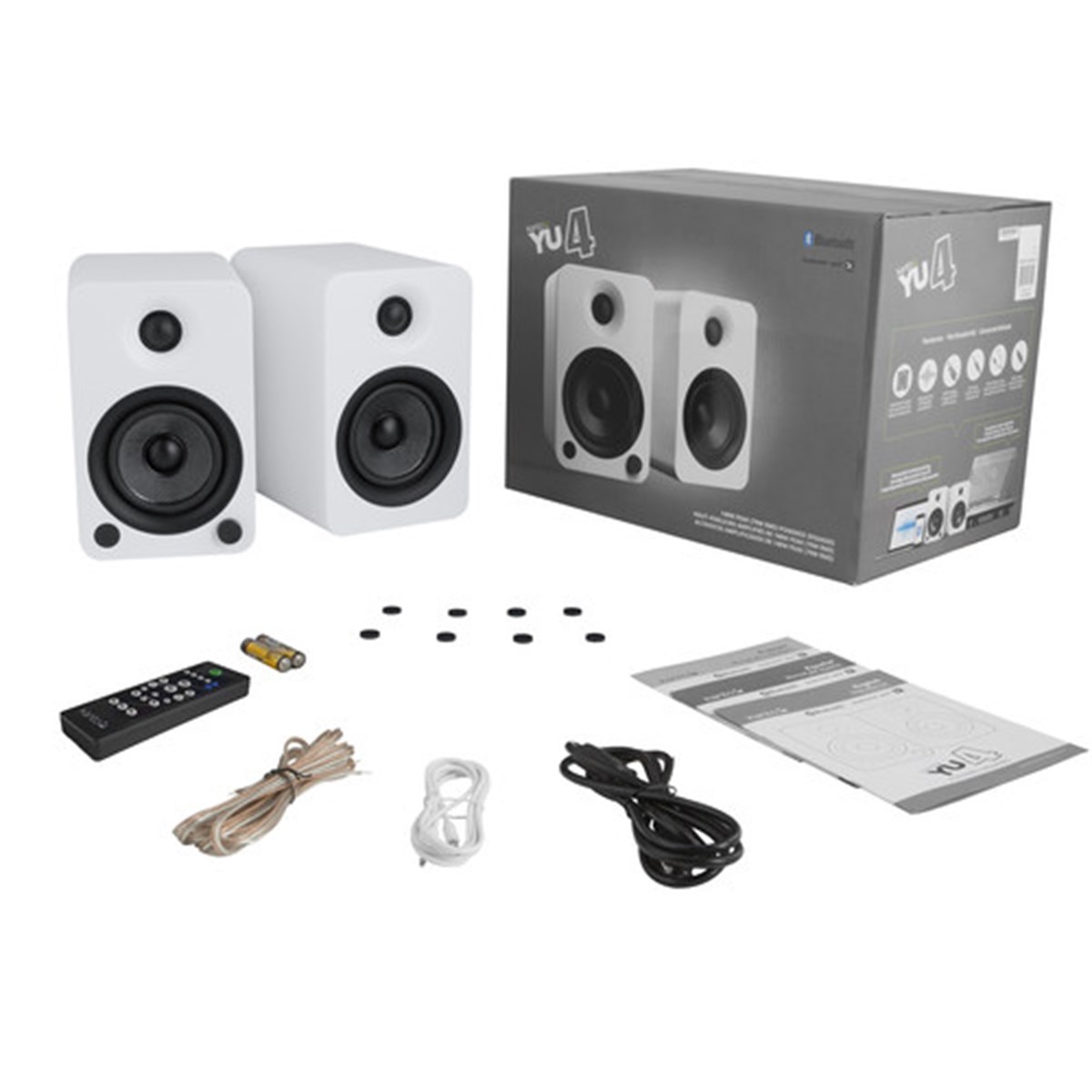 Kanto Audio YU4 Mat Beyaz Bluetooth Aktif Hoparlör