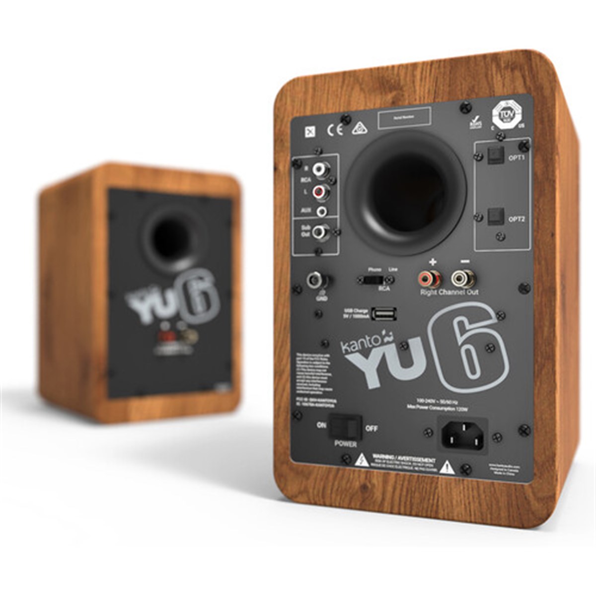 Kanto Audio YU6 Ceviz Aktif Bluetooth Hoparlör