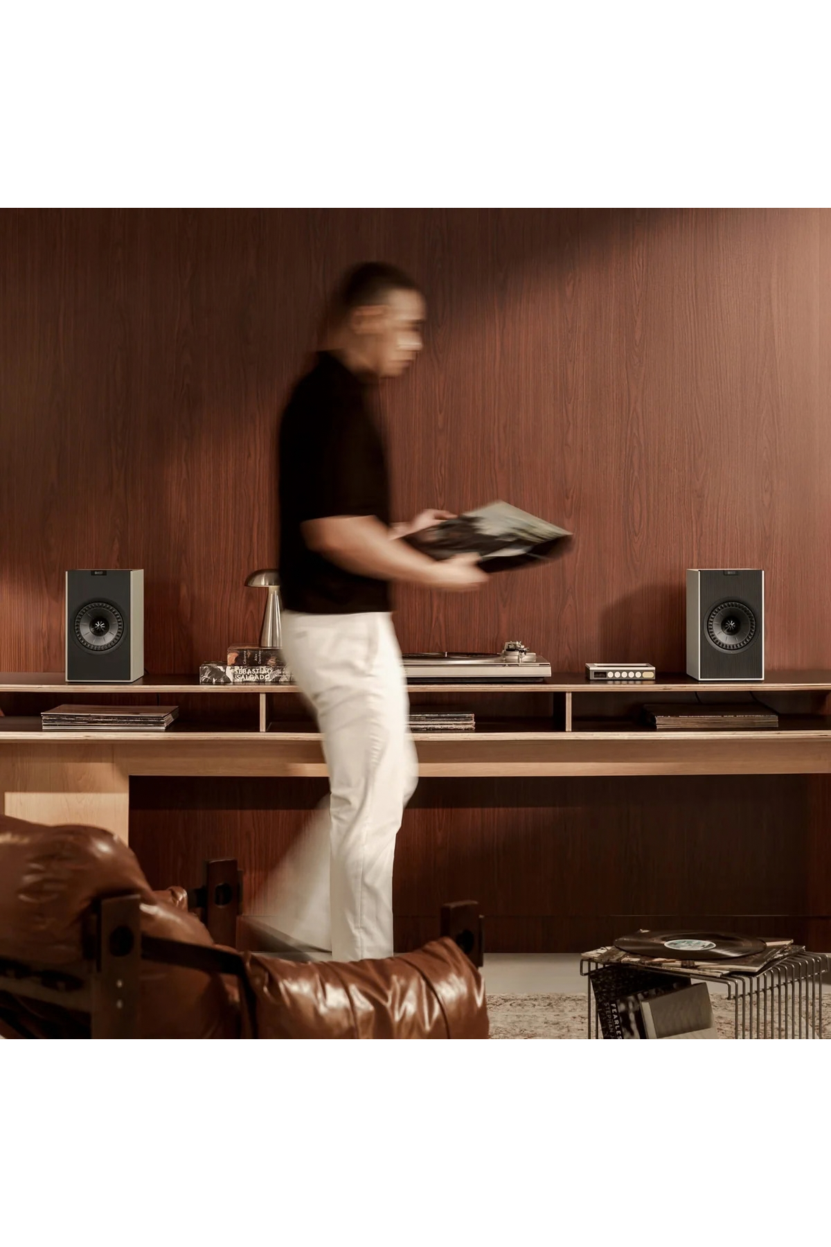 KEF Coda W Aktif Hoparlör Nickel Grey