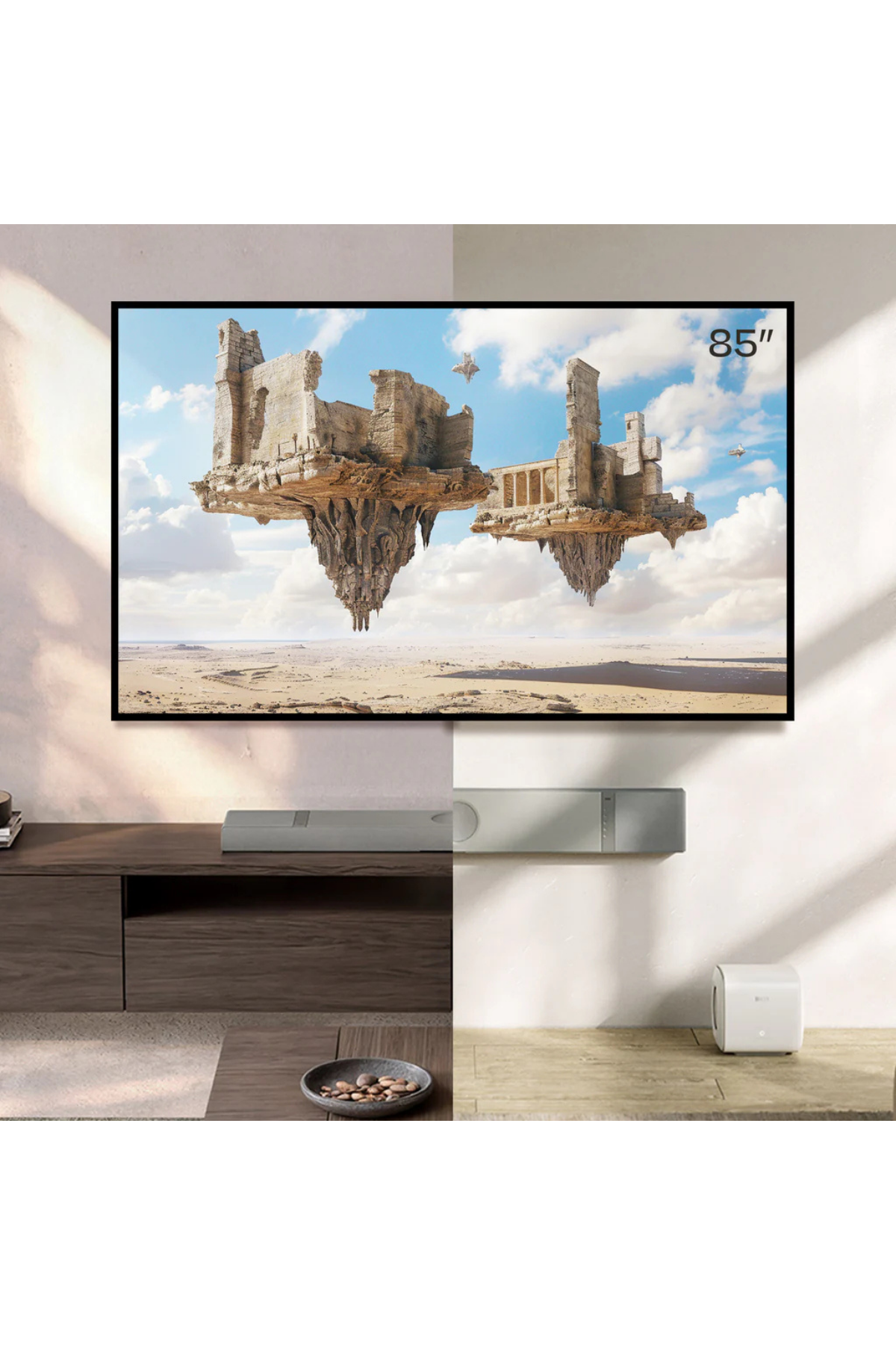 KEF XIO Premium Soundbar Gümüş – TV Ses Sistemi