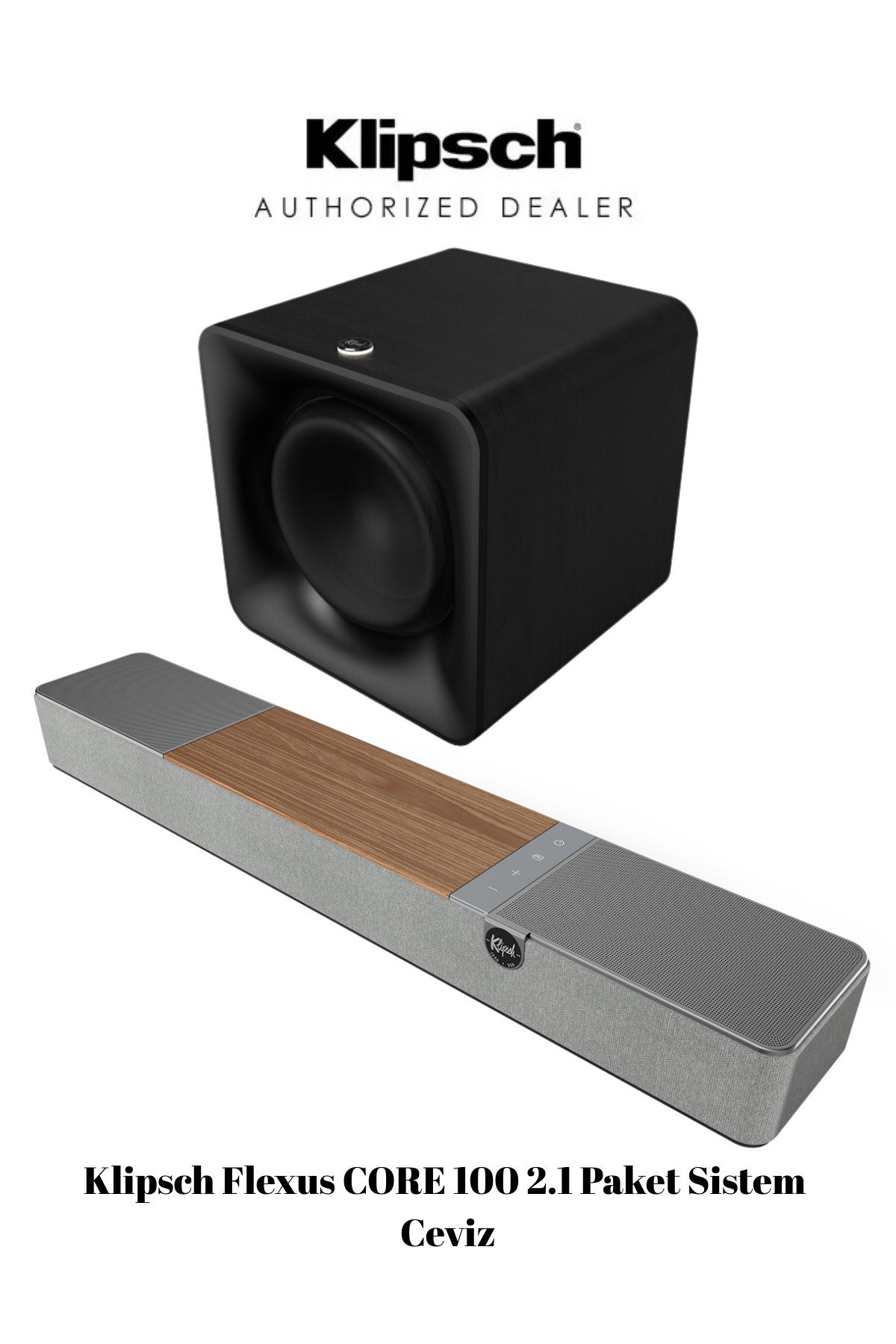 Klipsch Flexus CORE 100 2.1 Paket Sistem Ceviz
