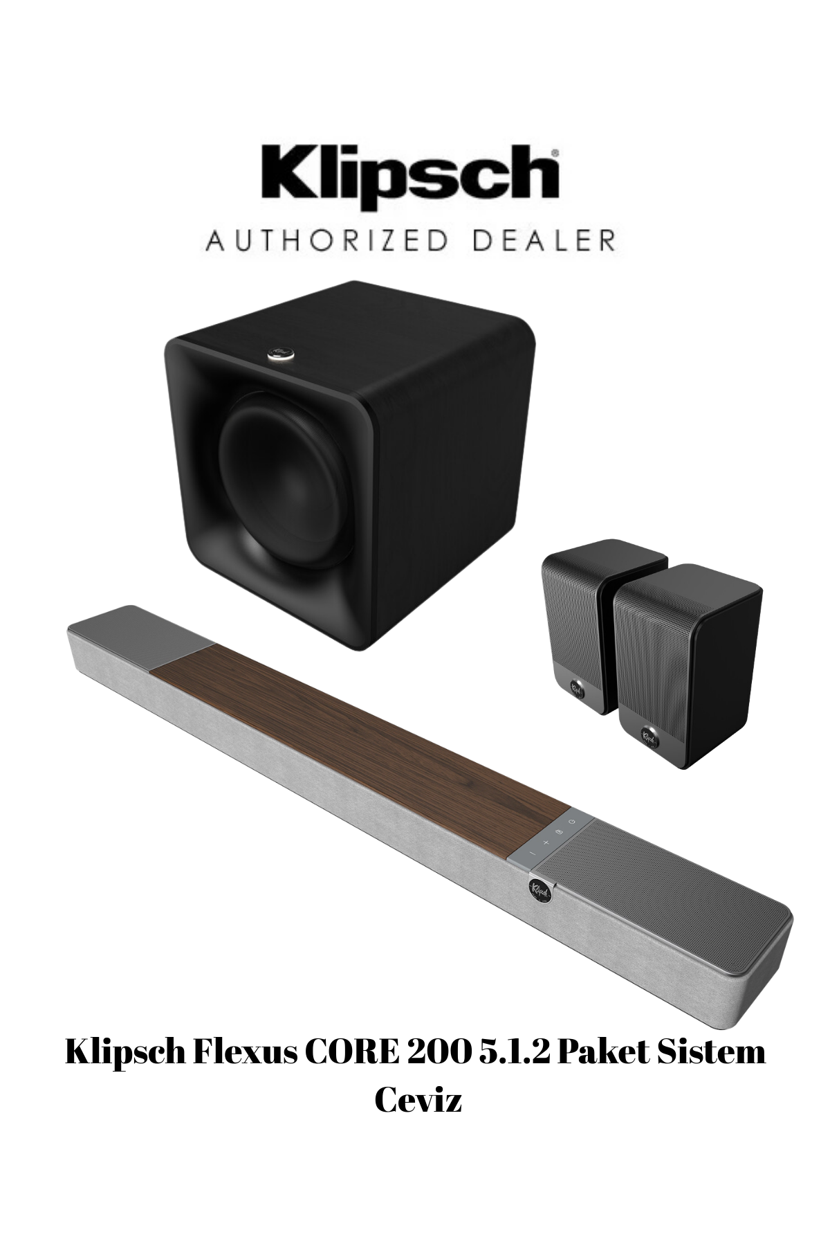 Klipsch Flexus CORE 200 5.1.2 Paket Sistem Ceviz