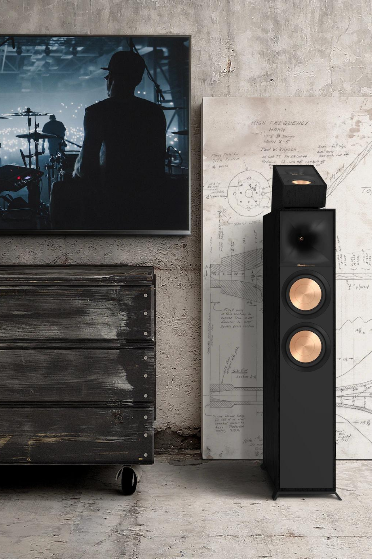Klipsch Reference R-600F Kule Tipi Hoparlör Siyah
