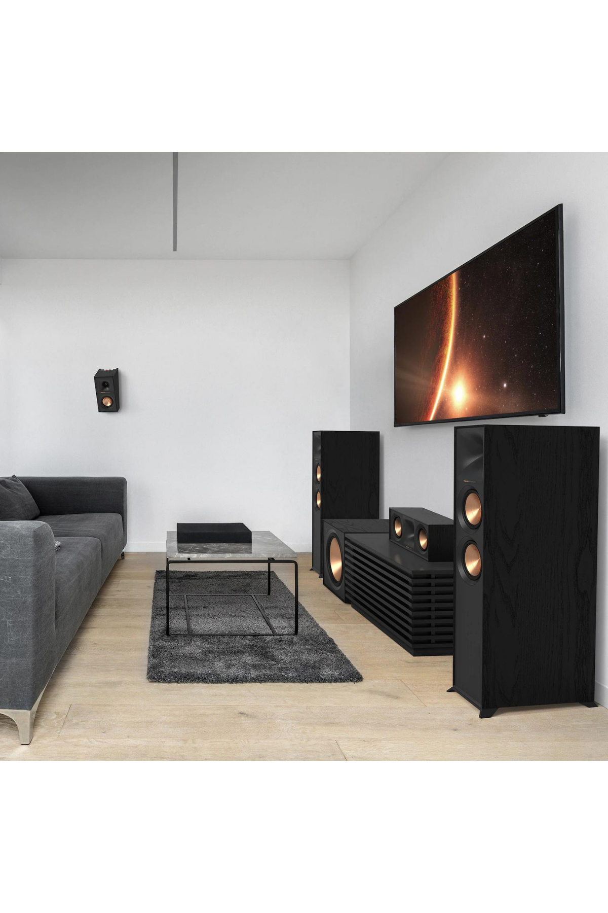 Klipsch Reference R-605FA Dolby Atmos Kule Tipi Hoparlör Siyah
