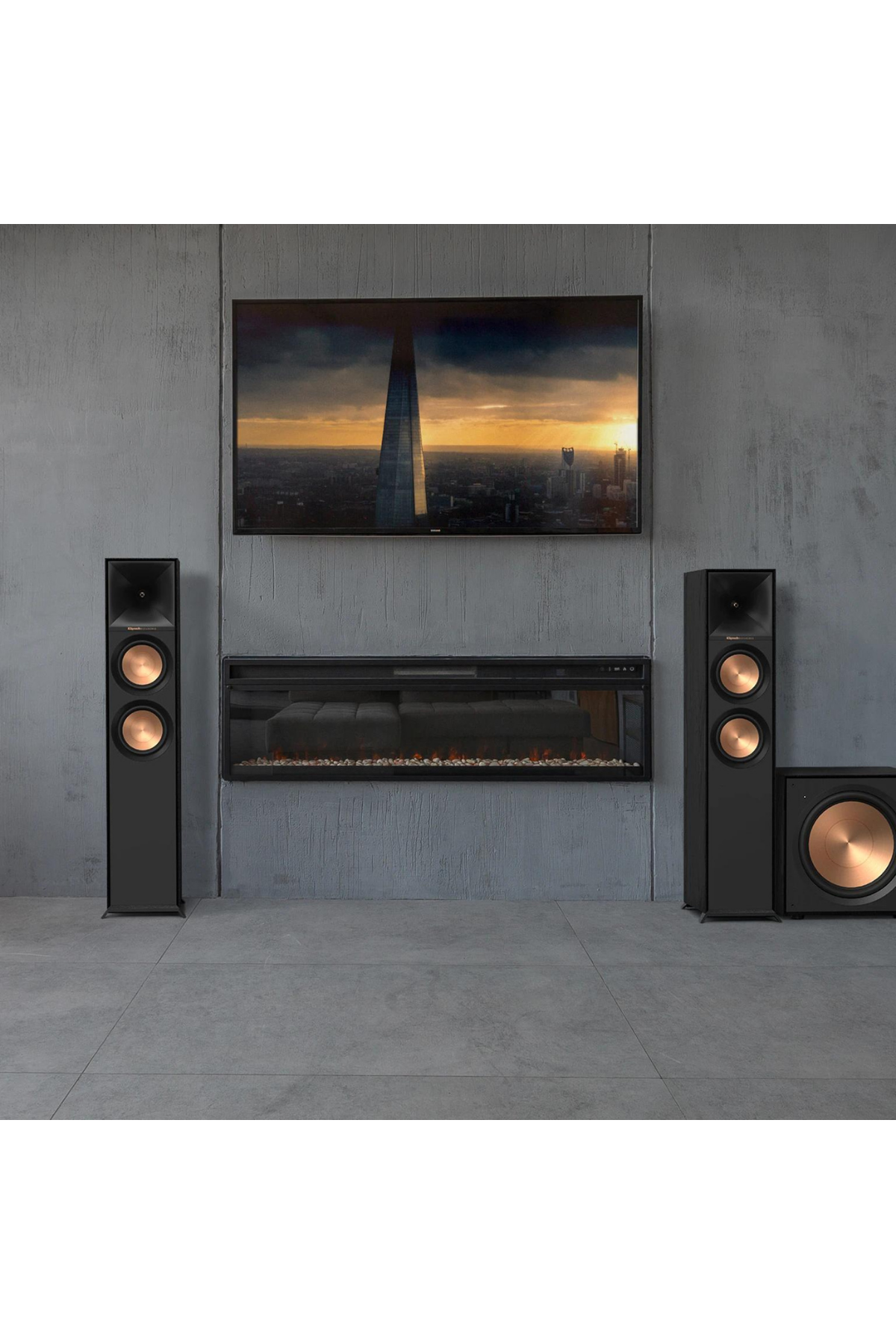 Klipsch Reference R-605FA Dolby Atmos Kule Tipi Hoparlör Siyah